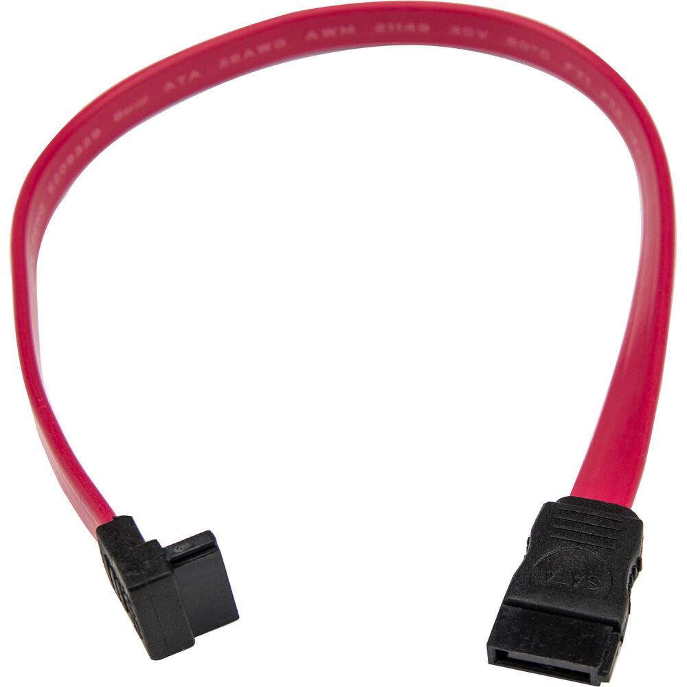 Rocstor 12 inch SATA to right angle SATA Serial ATA cable for internal storage connections — view 3