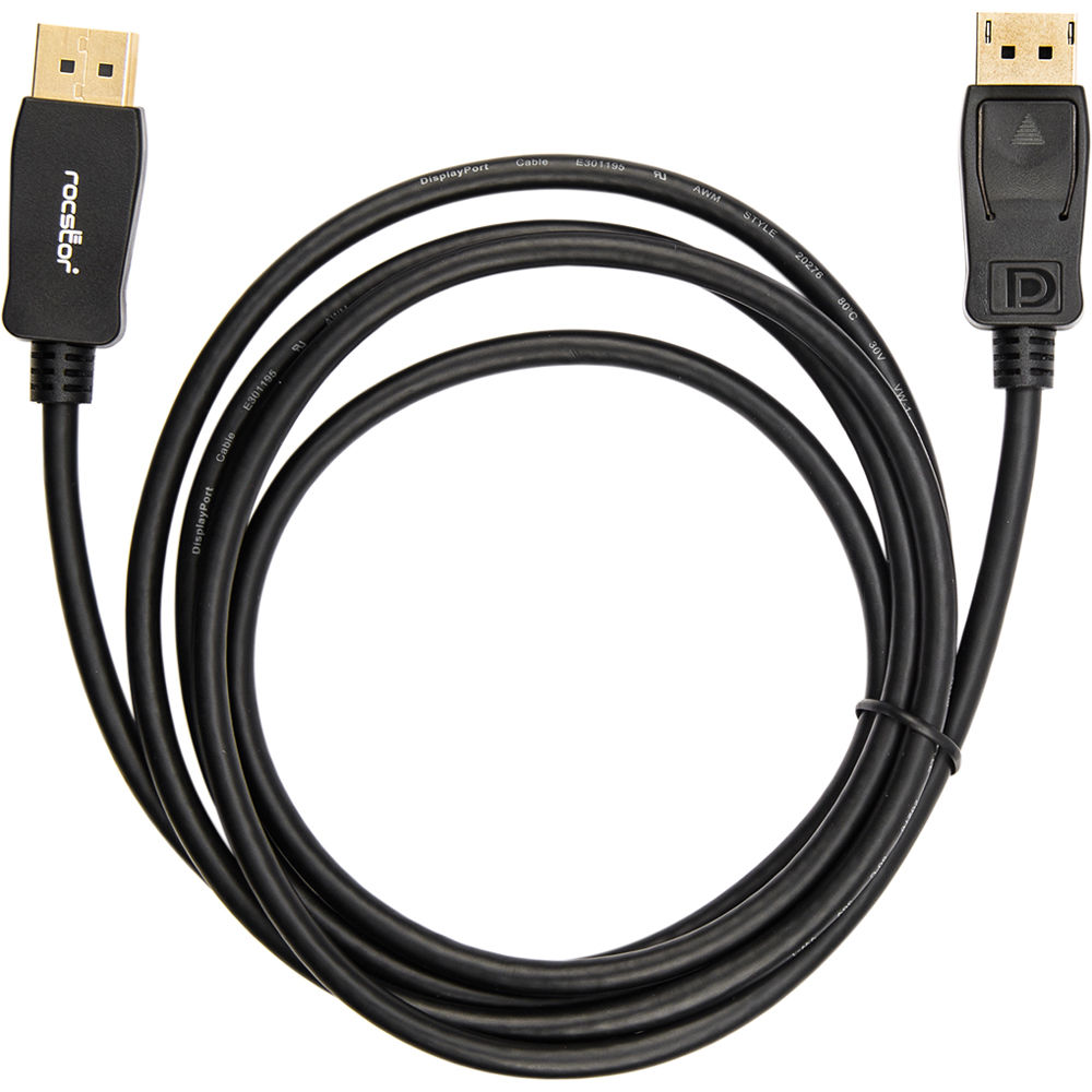 6 ft DisplayPort 1.2 male-to-male cable for 4K x 2K video connections — view 5