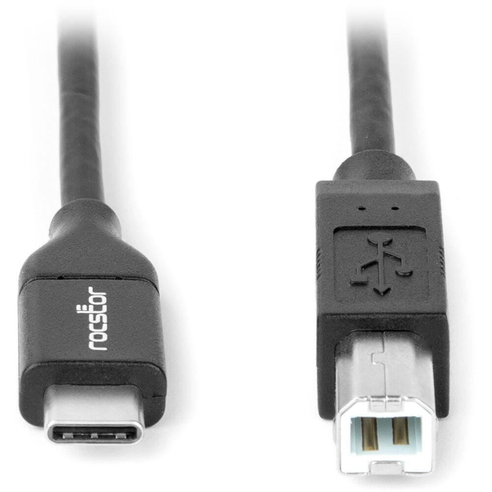 Rocstor 10 ft USB-C to USB-B cable for printers and scanners — view 2