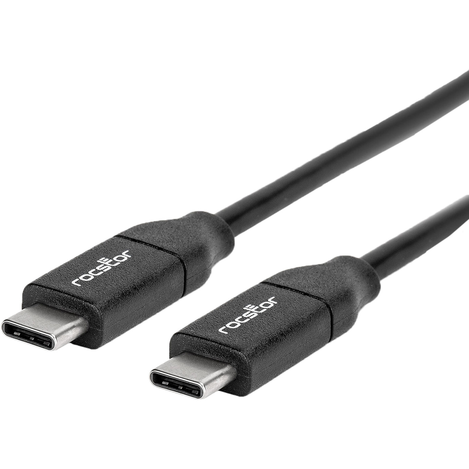 Rocstor premium 3 ft USB-C charging cable for MacBook, white, up to 100 W Power Delivery — view 3