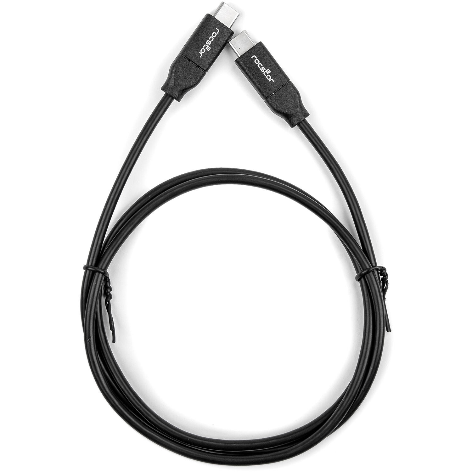 Rocstor premium 3 ft USB-C charging cable for MacBook, white, up to 100 W Power Delivery — view 5