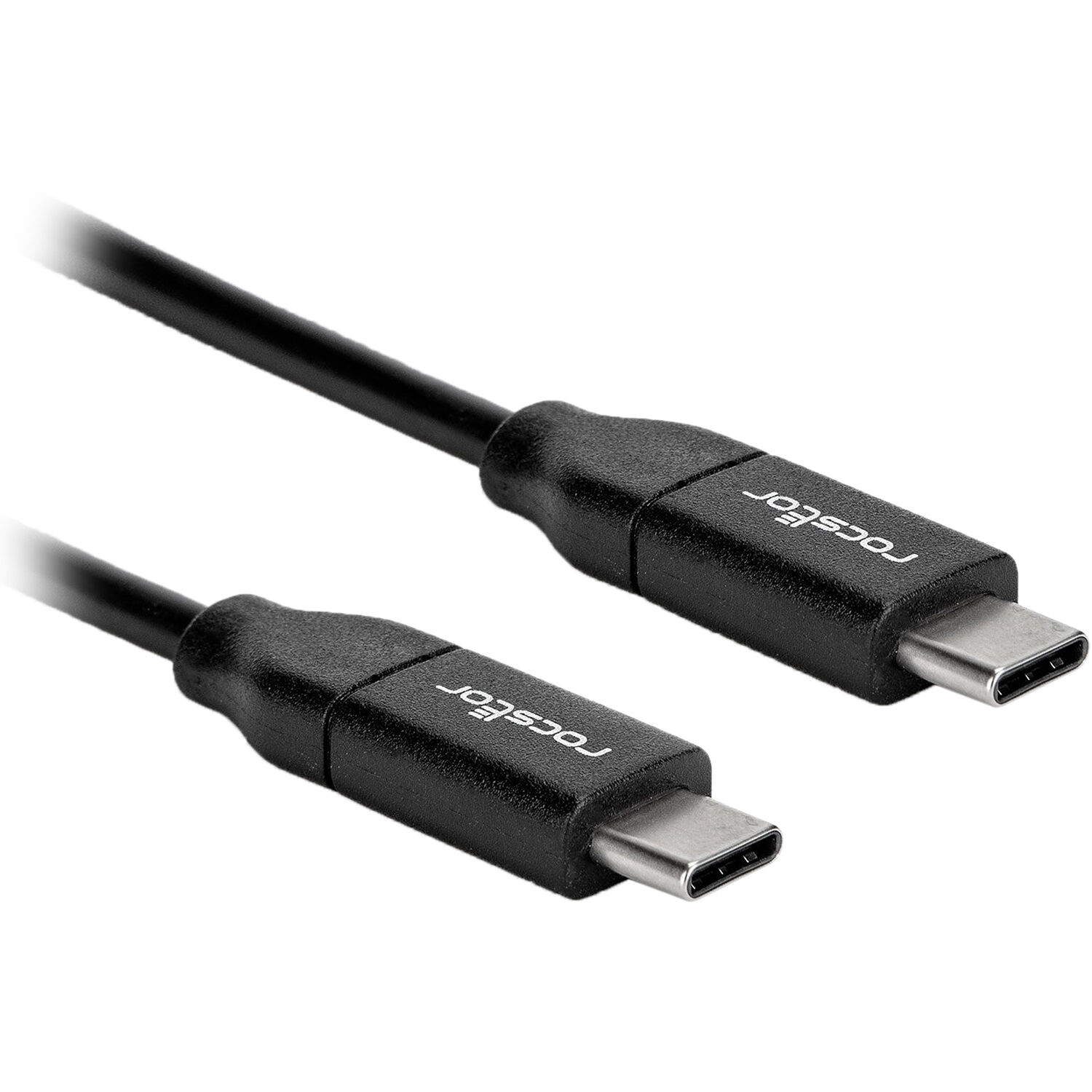 Rocstor Y10C289-B1 USB-C Cable 10 ft, 100 W Power Delivery | USB-C, Charging