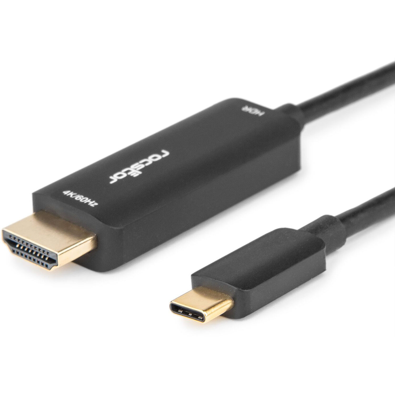 Rocstor 6 ft USB-C to HDMI cable for 4K 60 Hz connection to monitor or projector — view 2