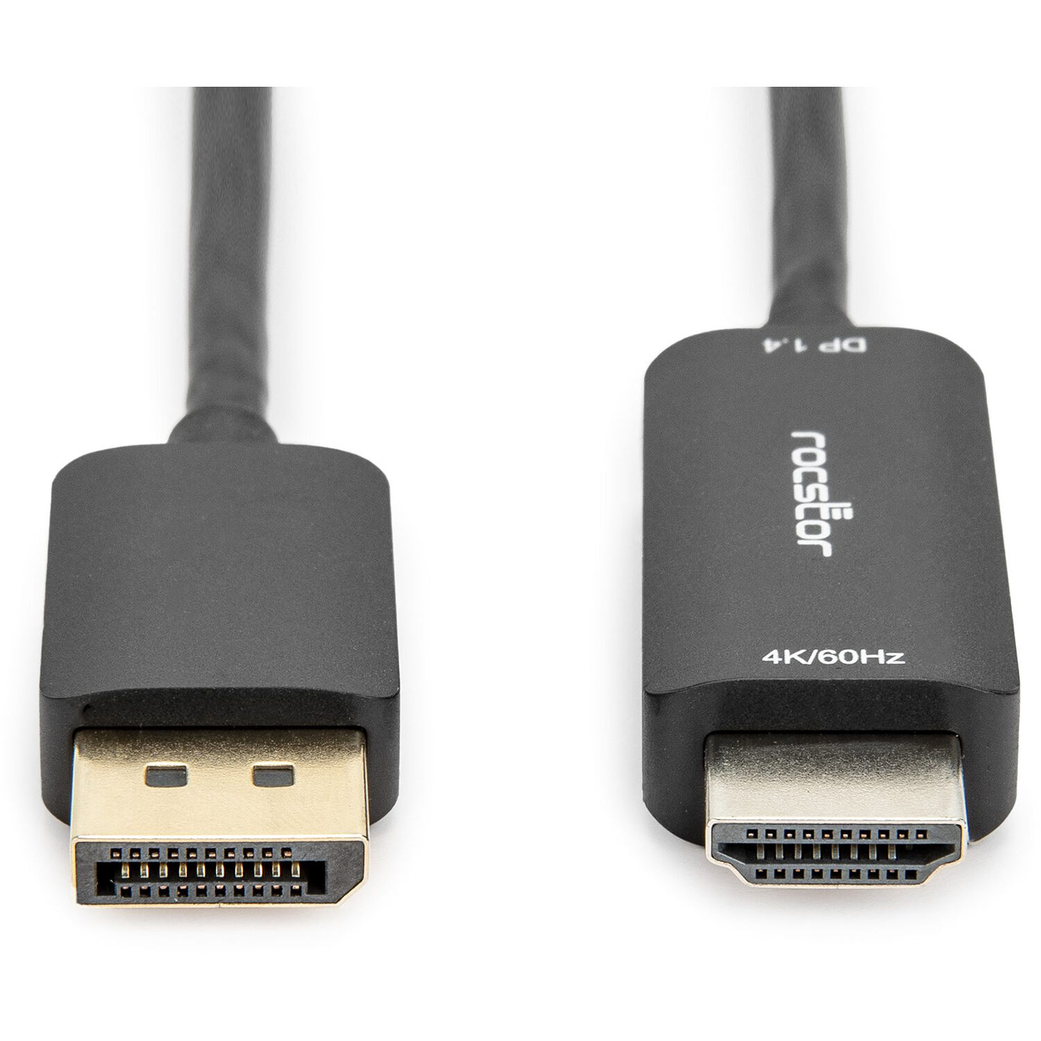 Rocstor 6 ft DisplayPort 1.4 to HDMI active cable for connecting a computer to an HDMI display — view 2