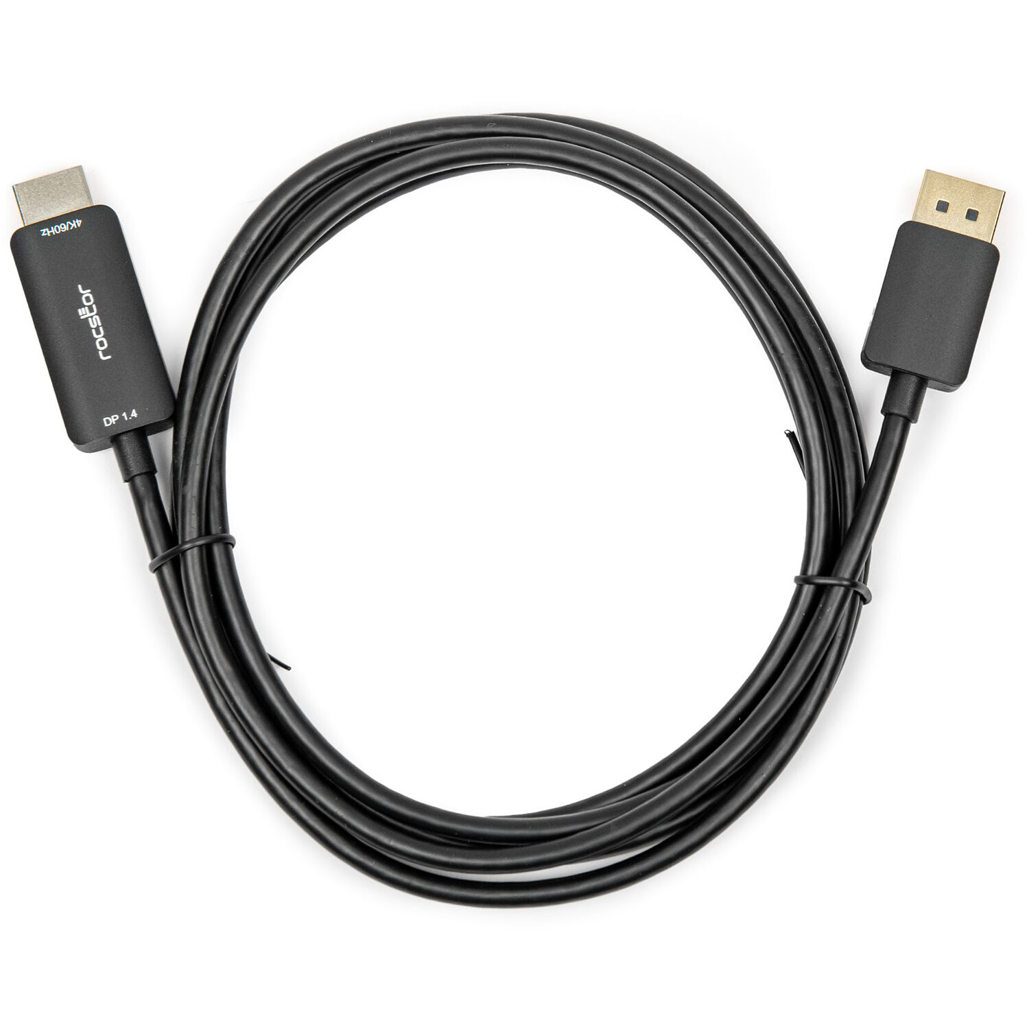 Rocstor 6 ft DisplayPort 1.4 to HDMI active cable for connecting a computer to an HDMI display — view 5