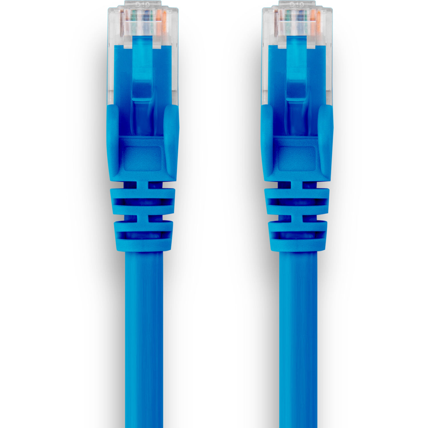 Rocstor 5 ft blue Cat6a Ethernet cable with molded RJ-45 connectors — view 3