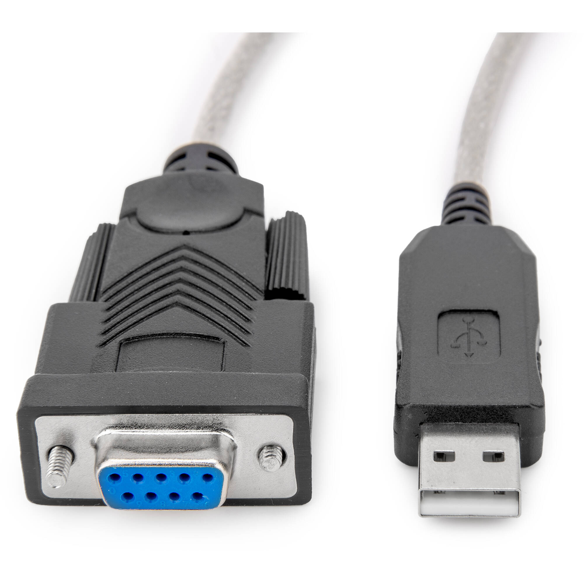 Rocstor 6 ft USB to serial null modem RS232 DB9 adapter cable with FTDI support — view 2