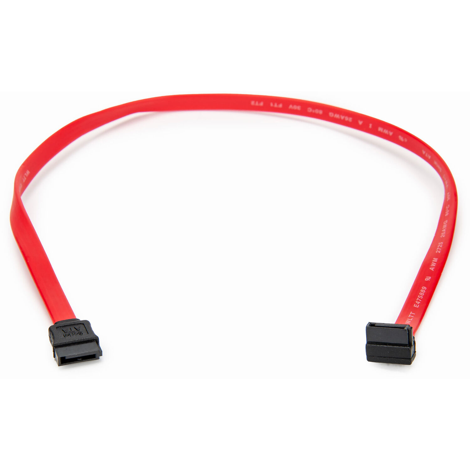 PREMIUM 18IN (46CM) SATA TO RIGHT ANGLE 90 DEGREES SATA CABLE F/F - SUPPORTS FUL — view 2
