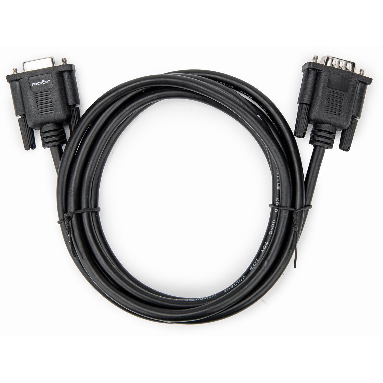 PREMIUM 2M (6.4FT) STRAIGHT THROUGH DB9 RS232 SERIAL CABLE, M/F - 6 FT SERIAL EX — view 4