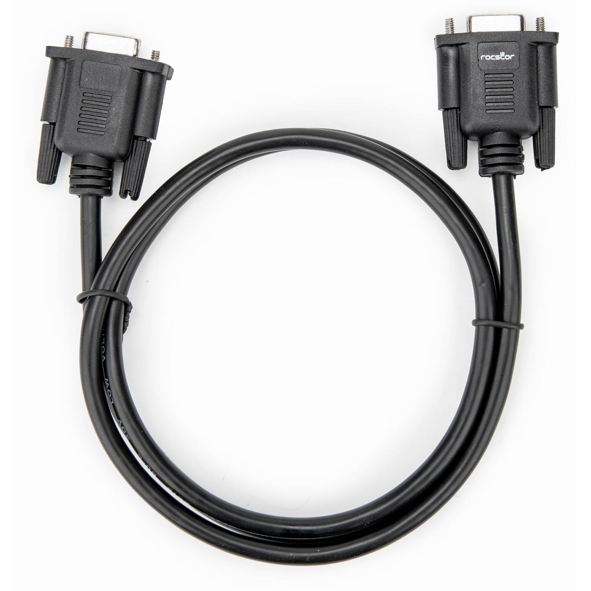 PREMIUM 3FT (1M) DB9 RS232 SERIAL NULL MODEM CABLE F/F -1 M BLACK FEMALE TO FEMA — view 4
