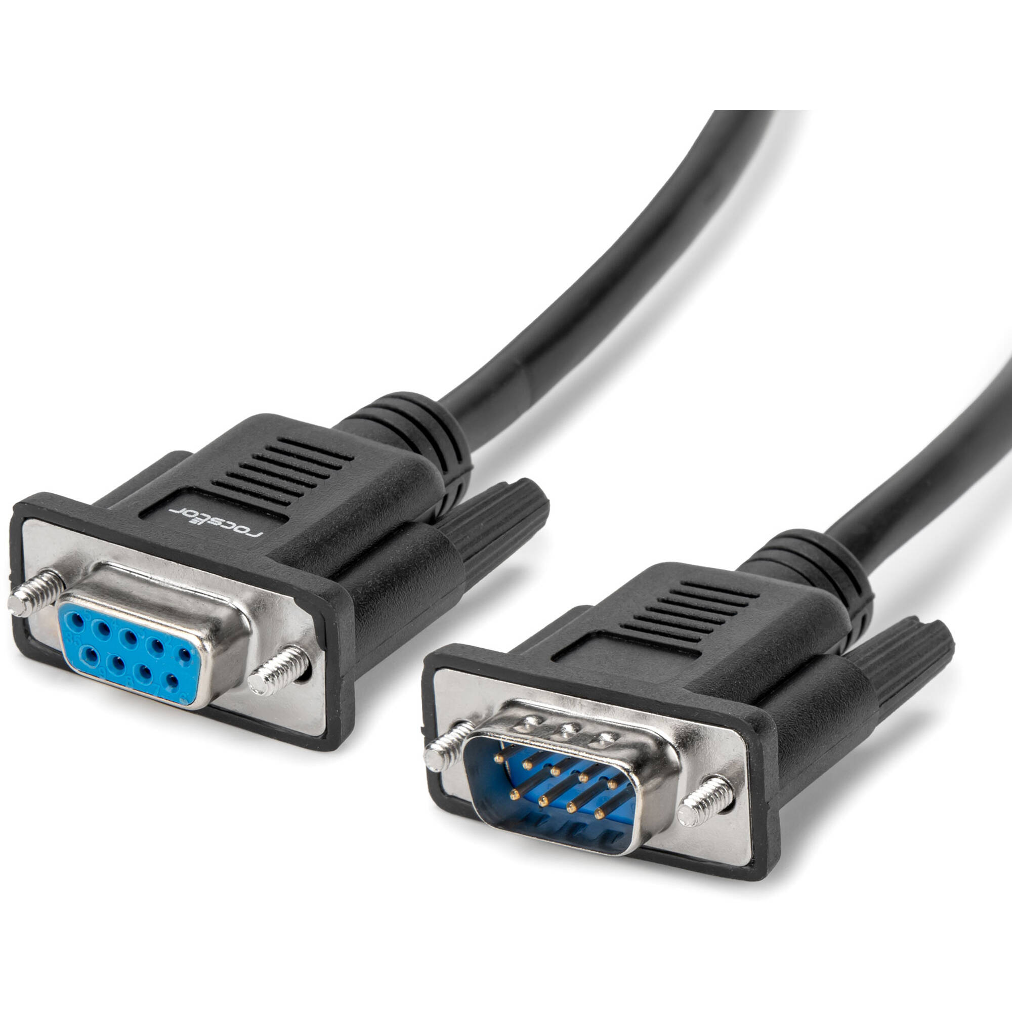 PREMIUM 10FT (3M) RS232 SERIAL NULL MODEM CABLE M/F, CROSSOVER SERIAL CABLE - 28 — view 3
