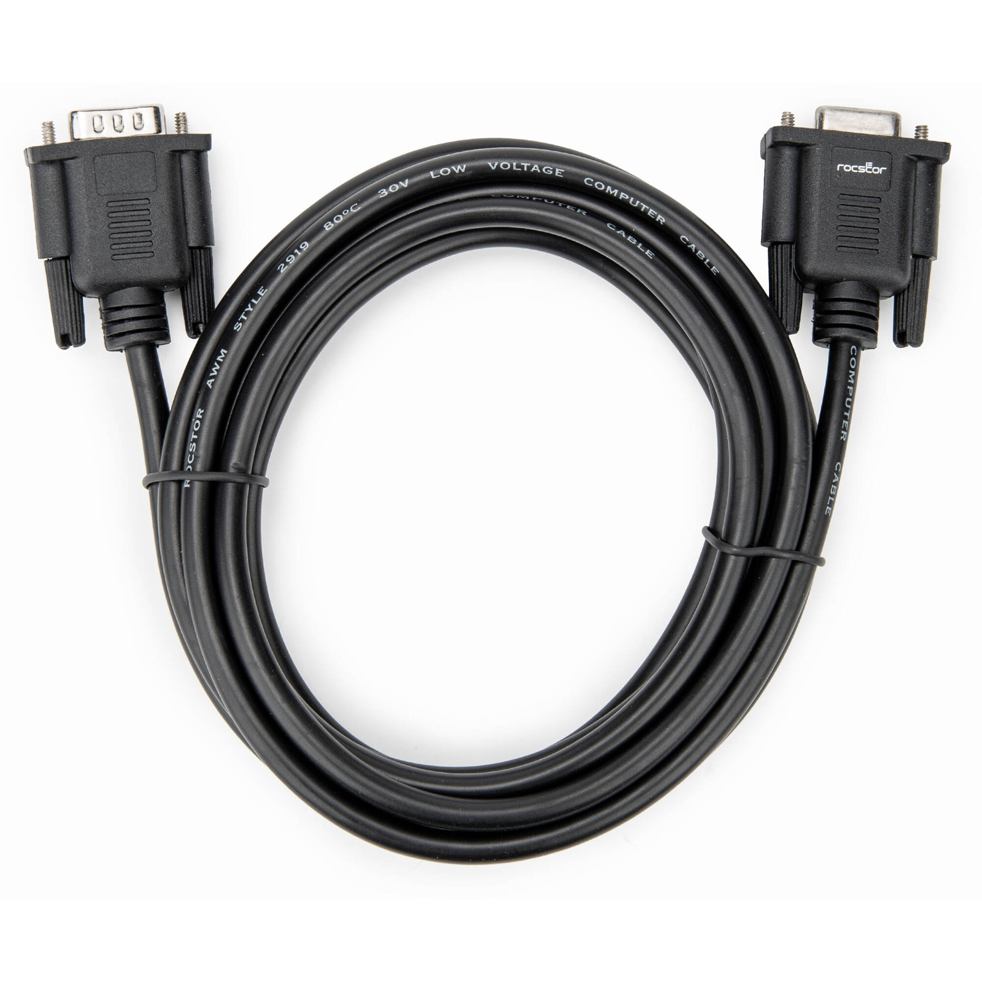 PREMIUM 10FT (3M) RS232 SERIAL NULL MODEM CABLE M/F, CROSSOVER SERIAL CABLE - 28 — view 4