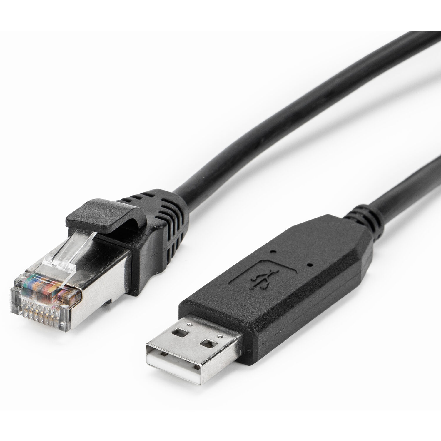 Rocstor 10 ft Cisco USB console cable with USB Type A to RJ-45 connectors, black — view 2