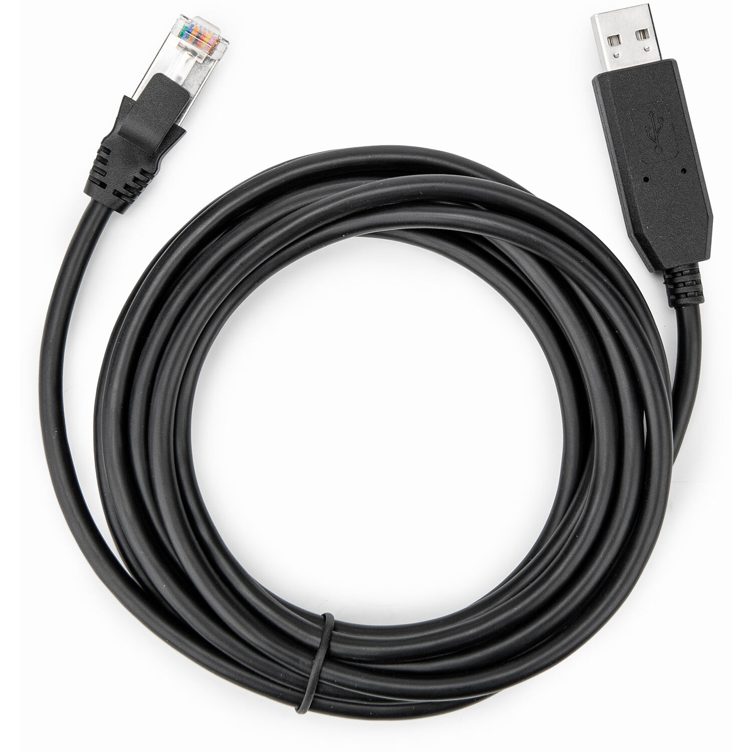 Rocstor 10 ft Cisco USB console cable with USB Type A to RJ-45 connectors, black — view 3