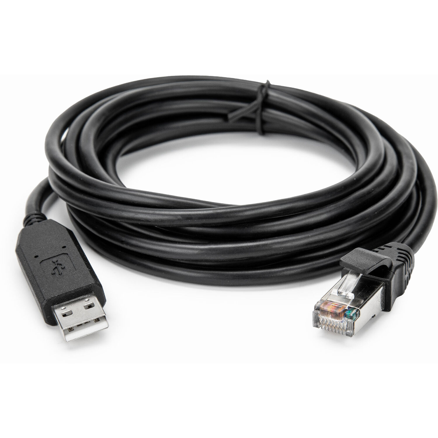 Rocstor 10 ft Cisco USB console cable with USB Type A to RJ-45 connectors, black — view 4