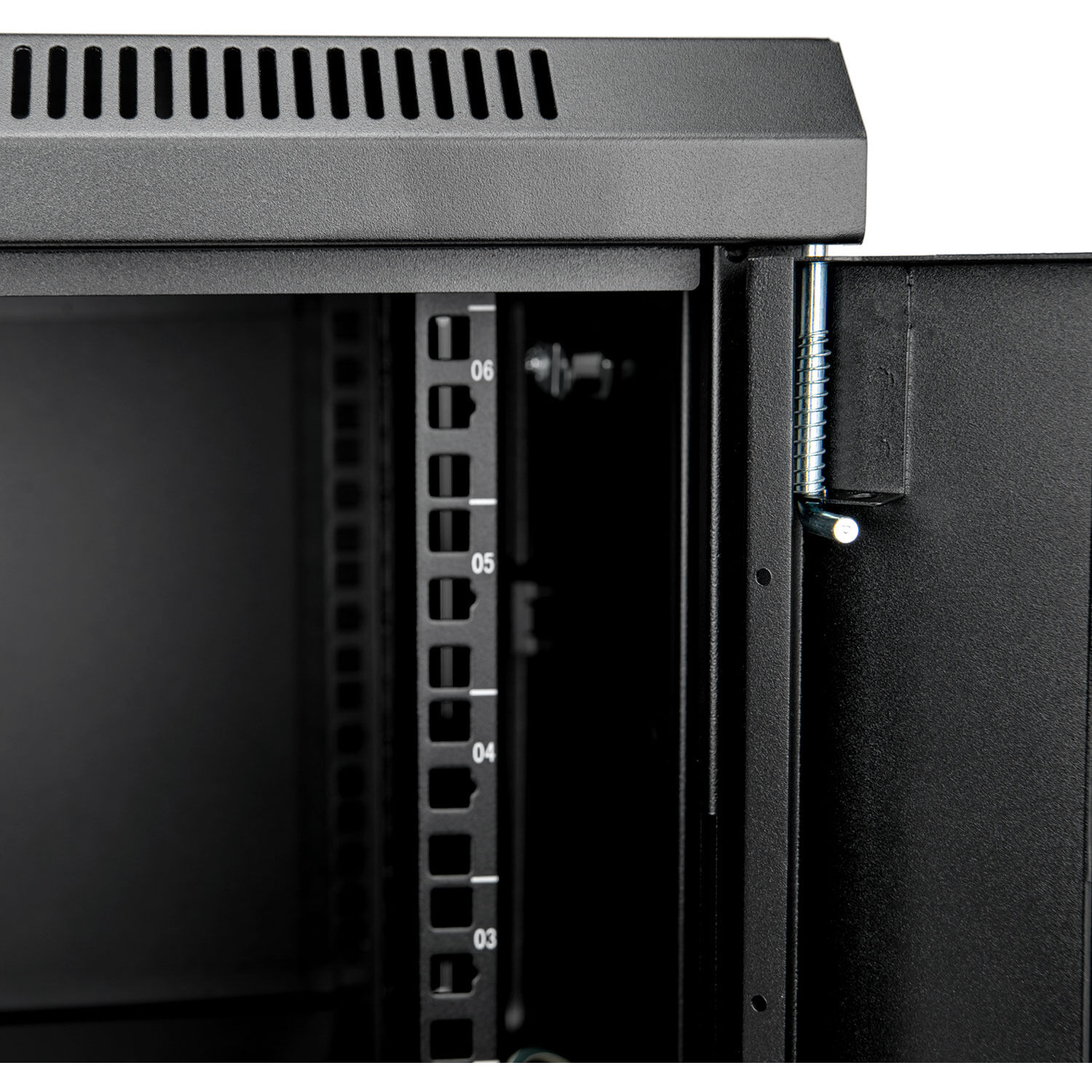 SOLIDRACK 6U WALLMOUNT RACK ENCLOSURE WITH TEMPERED GLASS WINDOW - 600MM X 450MM — view 8