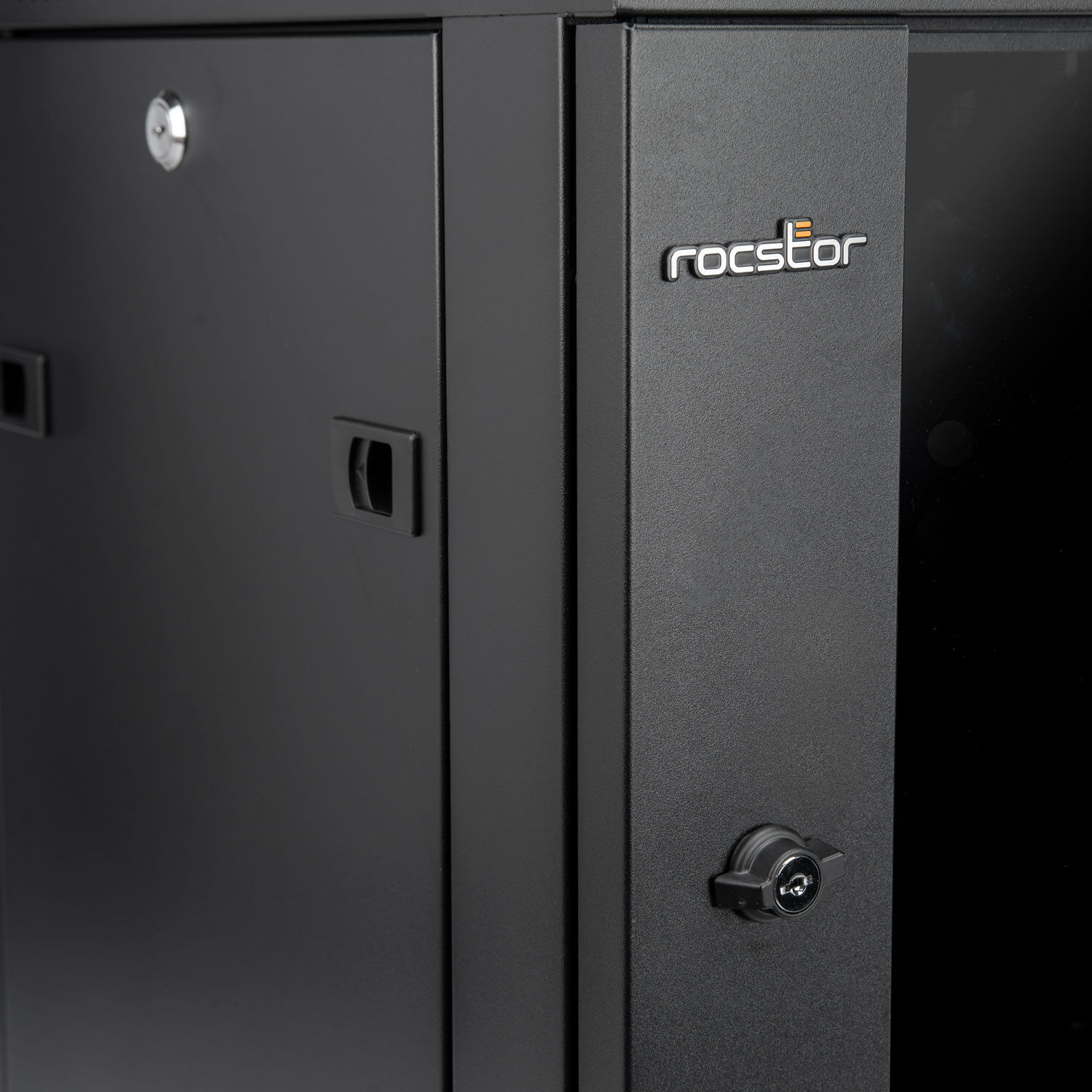 SOLIDRACK 9U WALLMOUNT RACK ENCLOSURE WITH TEMPERED GLASS WINDOW - 600MM X 450MM — view 9