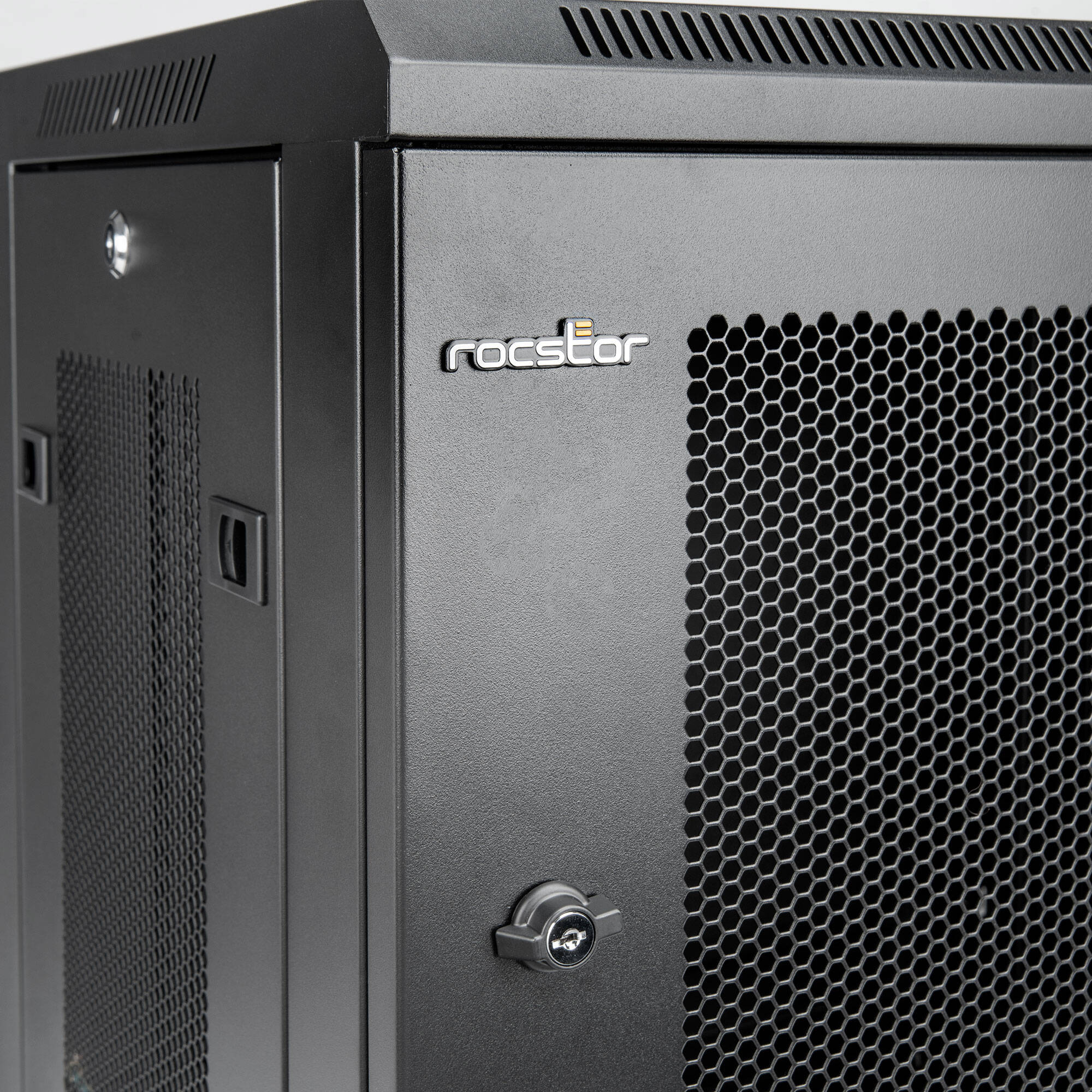 SOLIDRACK 9U WALLMOUNT RACK VENTED ENCLOSURE - FRONT & SIDE DOOR LOCKS - 200 LB — view 10