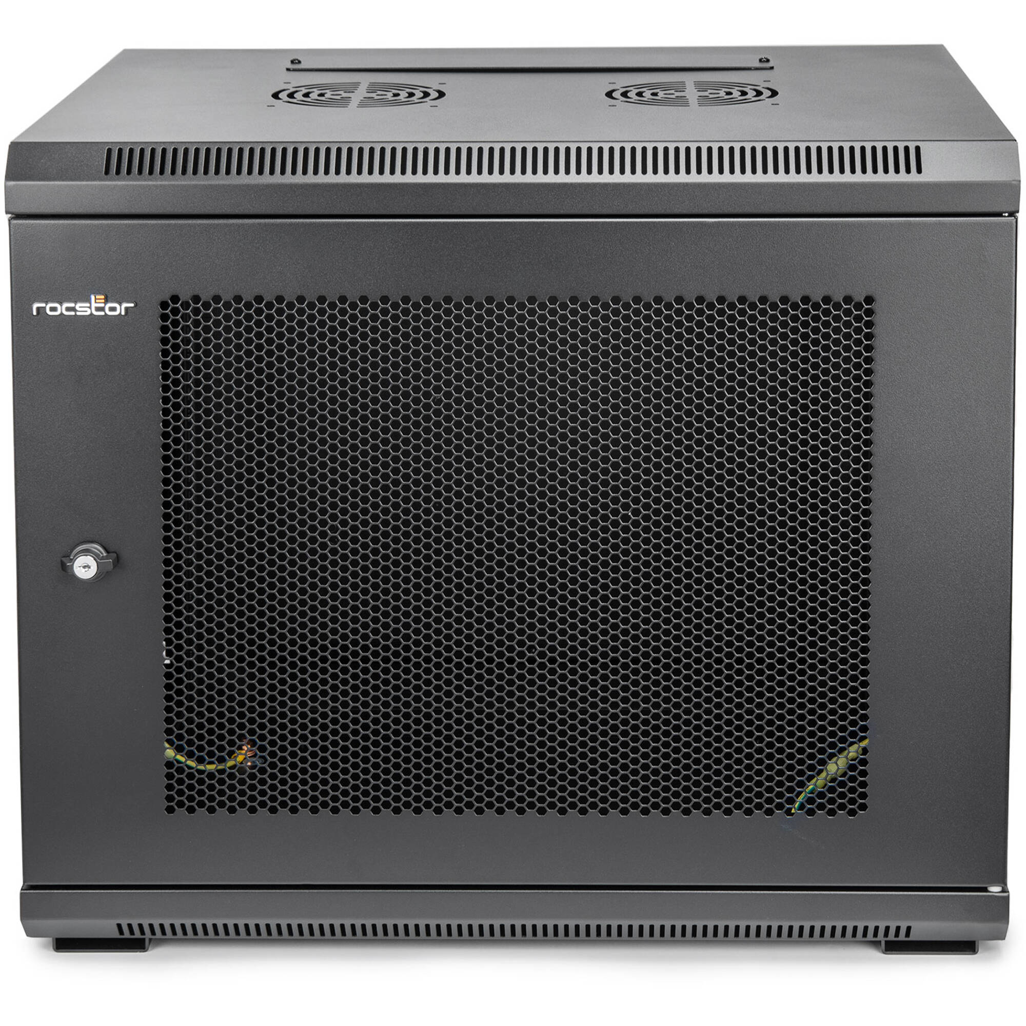 SOLIDRACK 9U WALLMOUNT RACK VENTED ENCLOSURE - FRONT & SIDE DOOR LOCKS - 200 LB — view 3