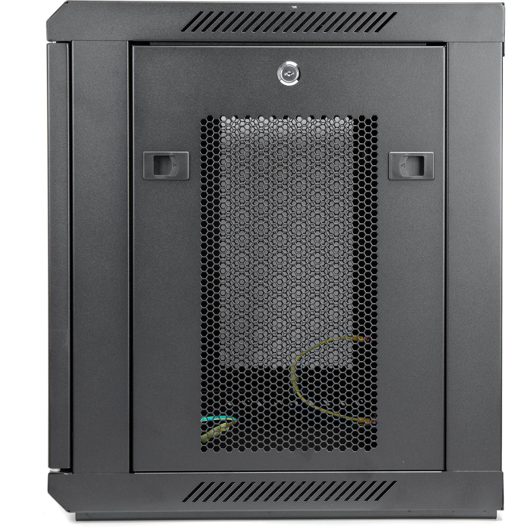SOLIDRACK 9U WALLMOUNT RACK VENTED ENCLOSURE - FRONT & SIDE DOOR LOCKS - 200 LB — view 4