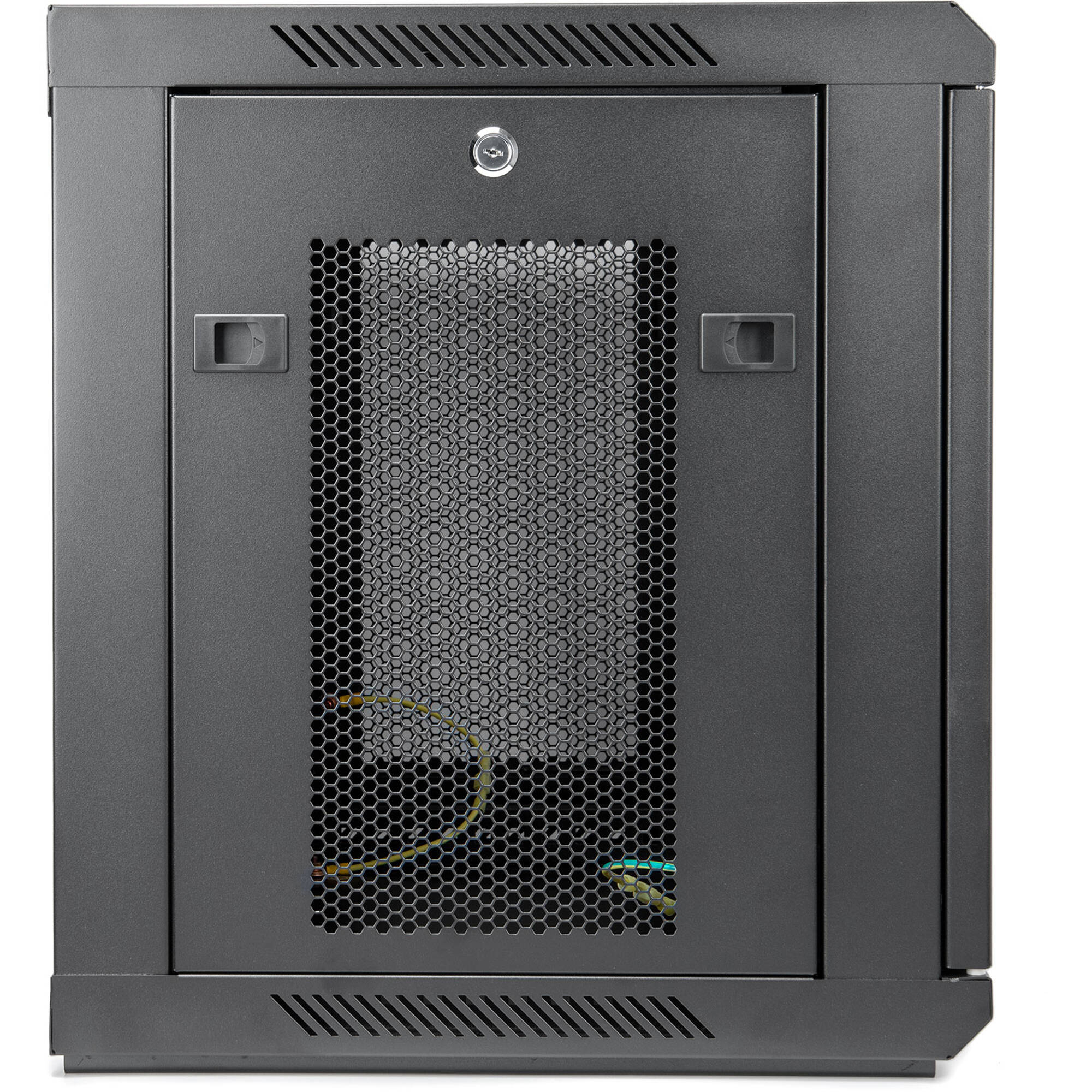 SOLIDRACK 9U WALLMOUNT RACK VENTED ENCLOSURE - FRONT & SIDE DOOR LOCKS - 200 LB — view 5