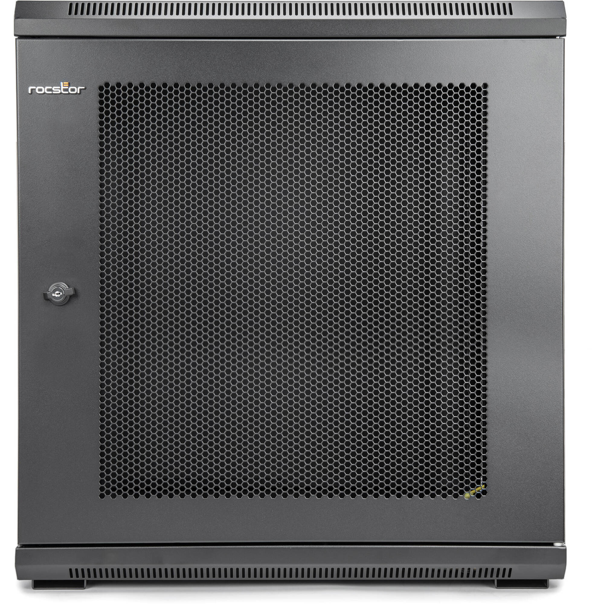 SOLIDRACK 12U WALL MOUNT RACK VENTED ENCLOSURE - FRONT & SIDE DOOR LOCKS - 200 L — view 2