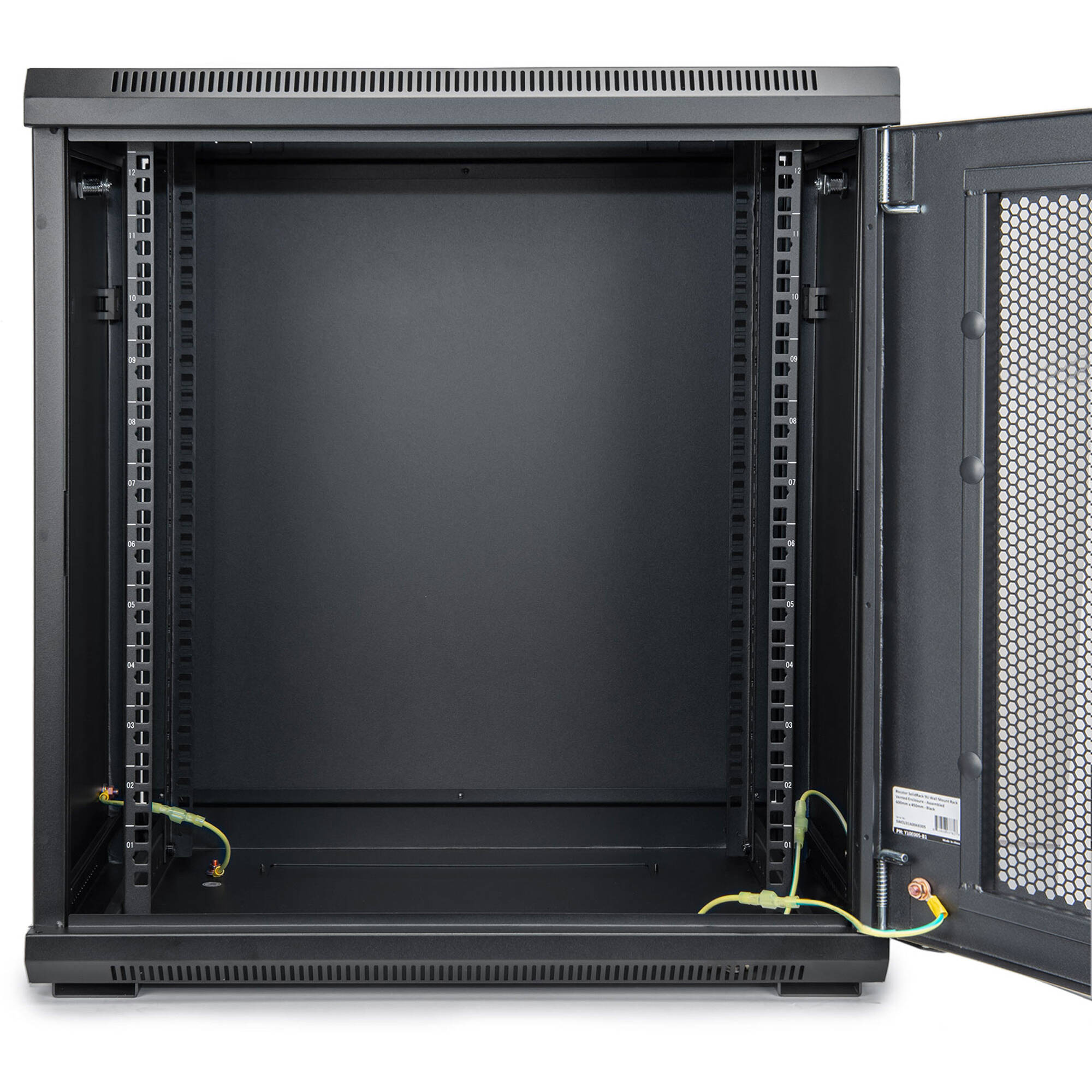 SOLIDRACK 12U WALL MOUNT RACK VENTED ENCLOSURE - FRONT & SIDE DOOR LOCKS - 200 L — view 3