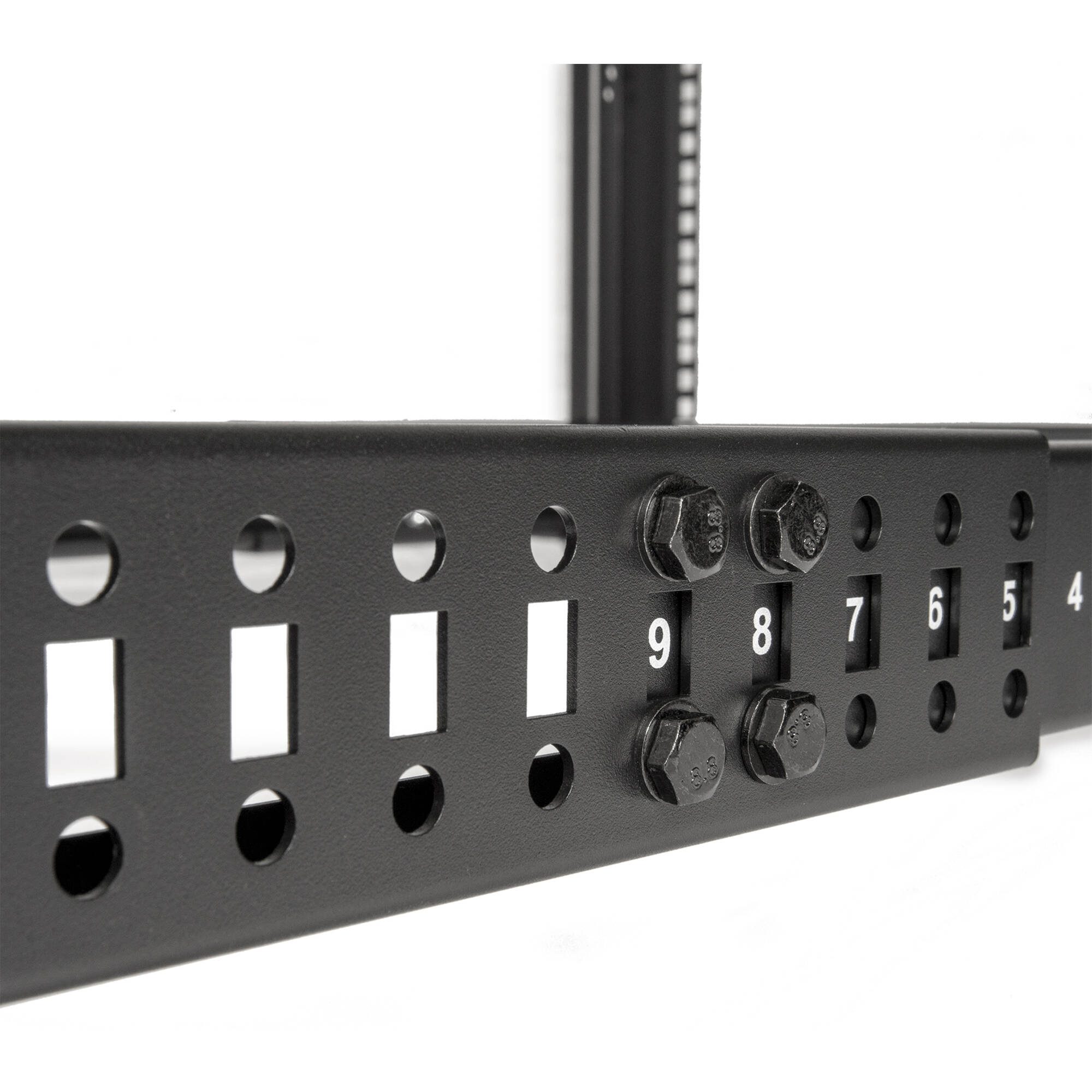 SOLIDRACK 12U ADJUSTABLE DEPTH OPEN FRAME 4 POST RACK W/ CASTERS - ASSEMBLY REQU — view 10