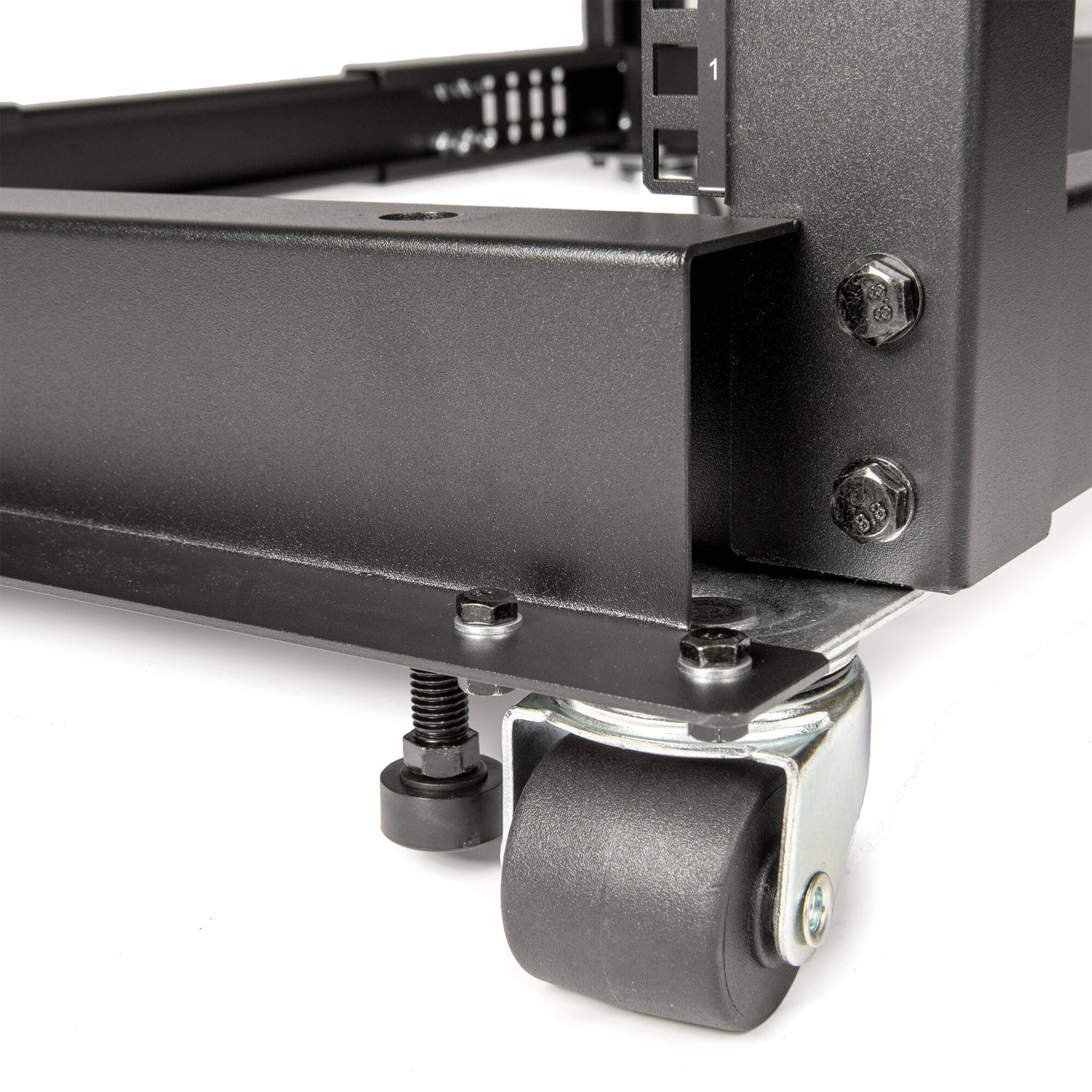 SOLIDRACK 12U ADJUSTABLE DEPTH OPEN FRAME 4 POST RACK W/ CASTERS - ASSEMBLY REQU — view 12