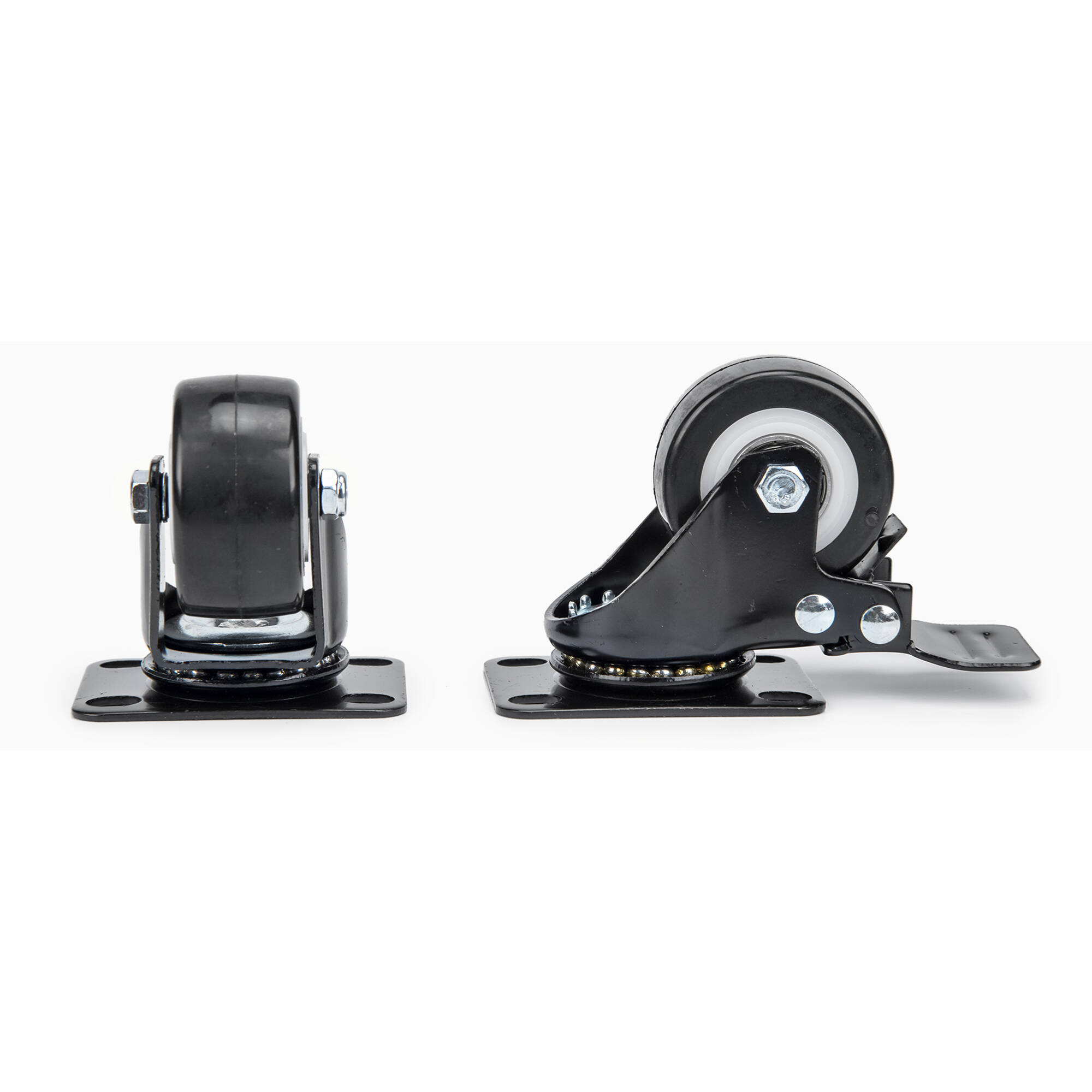 Rocstor Y10E013-B1 heavy duty universal 2 inch casters for racks cabinets and enclosures — view 2