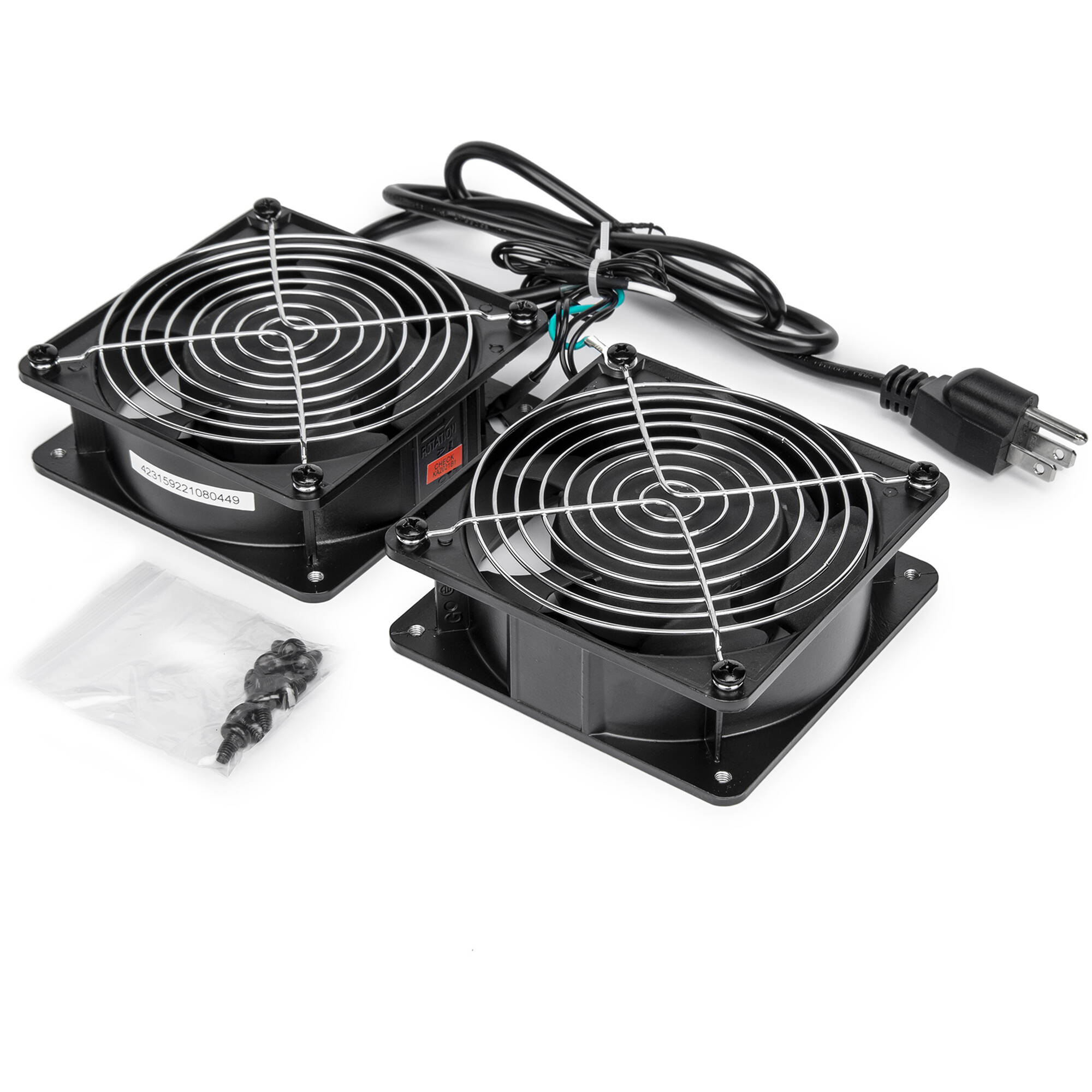 SolidRack two-fan set for wall rack cabinet, 2-pack, 110 V, 2,700 RPM — view 5
