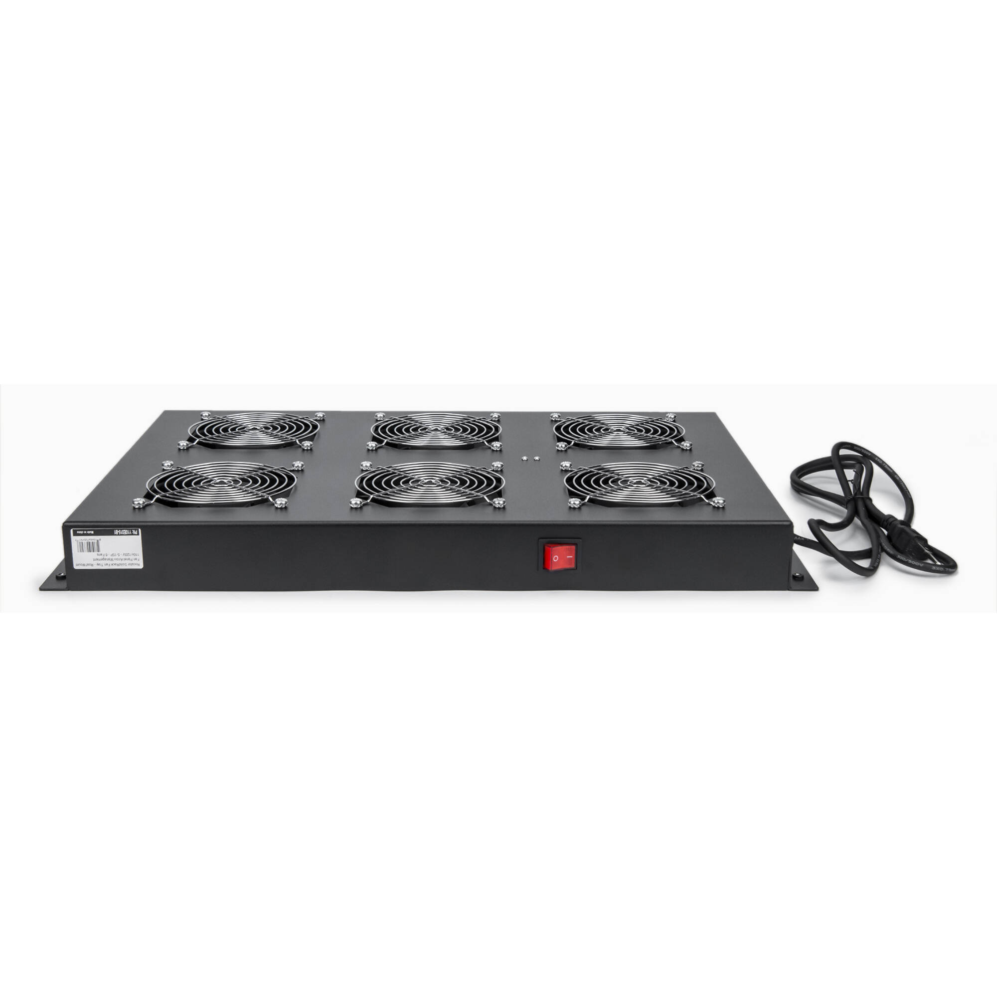 Rocstor SolidRack fan tray for R3100 rack with six fans and 110/120 V power — view 2