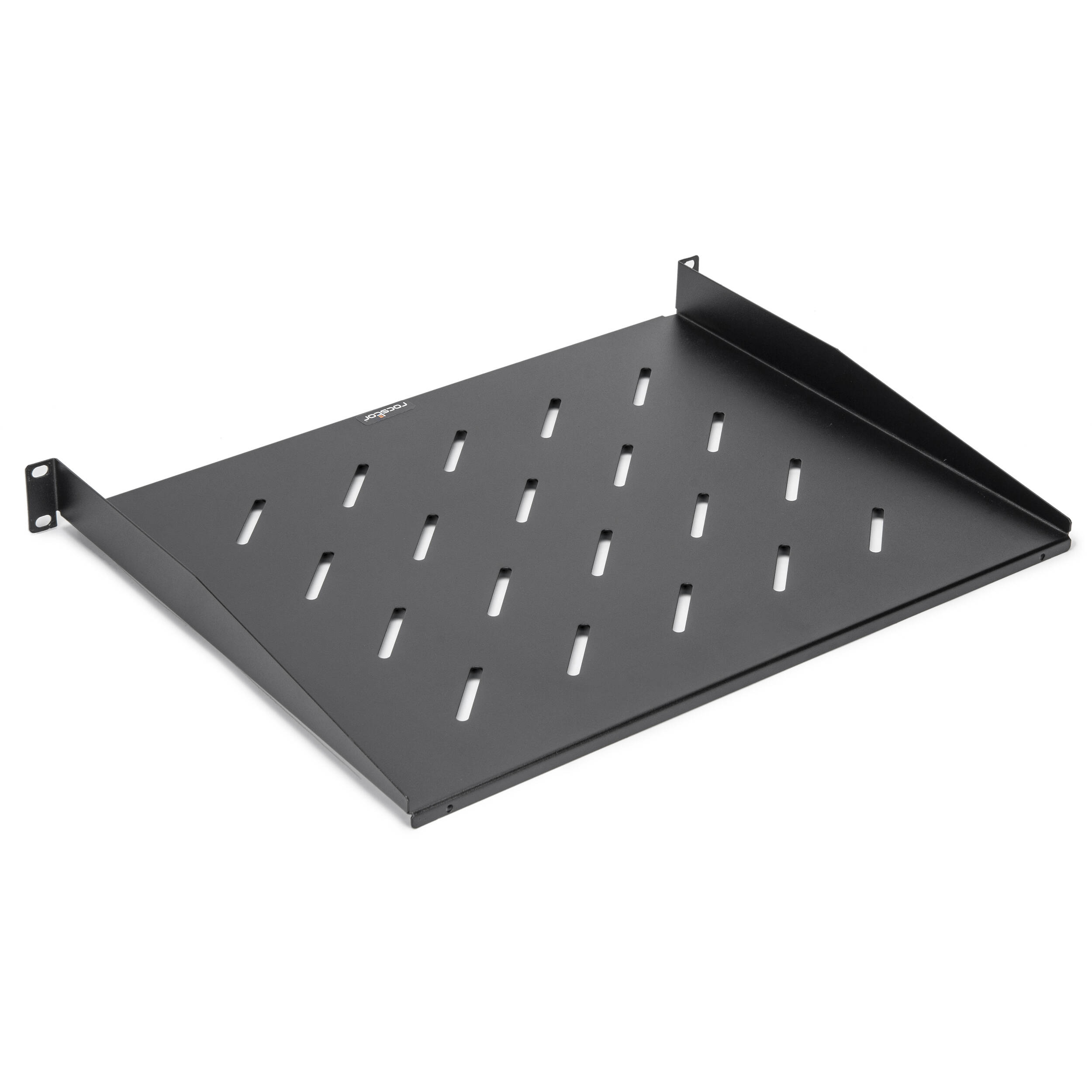 Rocstor Y10E017-B1 1U Vented Rack Shelf, 13.78 in Depth | Rack Accessory