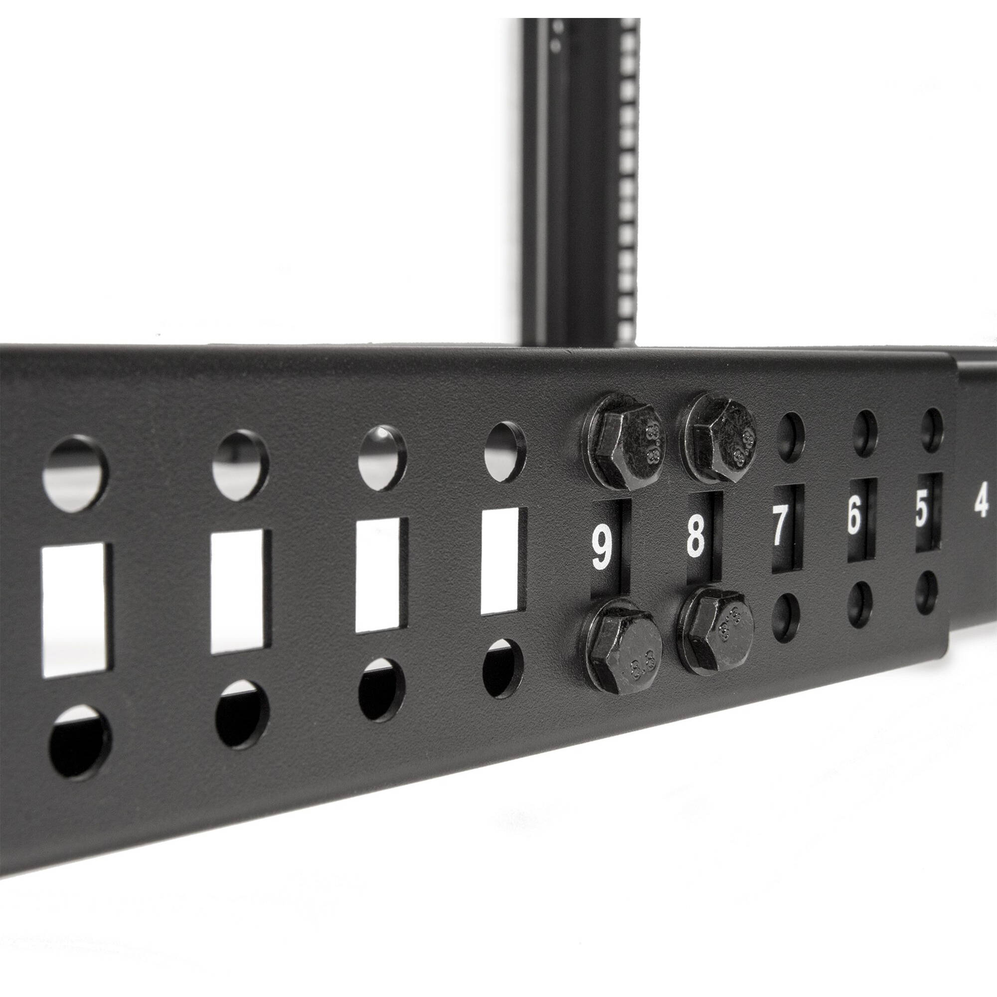 SOLIDRACK 18U ADJUSTABLE DEPTH OPEN FRAME 4 POST RACK W/ CASTERS - 1200 LBS WEIG — view 11