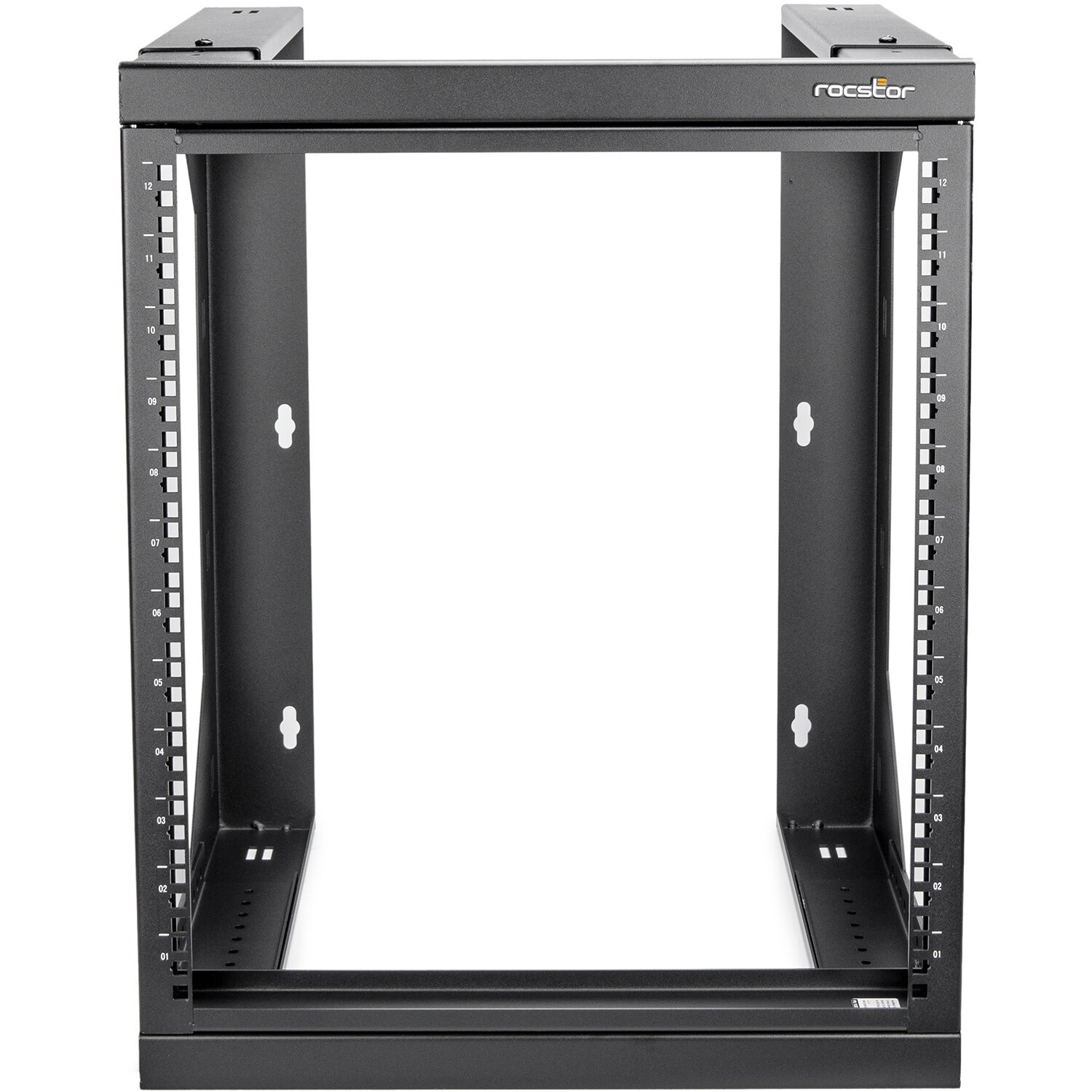 SOLIDRACK 12U WALL MOUNT RACK - 2-POST OPEN FRAME - ADJUSTABLE DEPTH 18 - 25.6 - — view 3