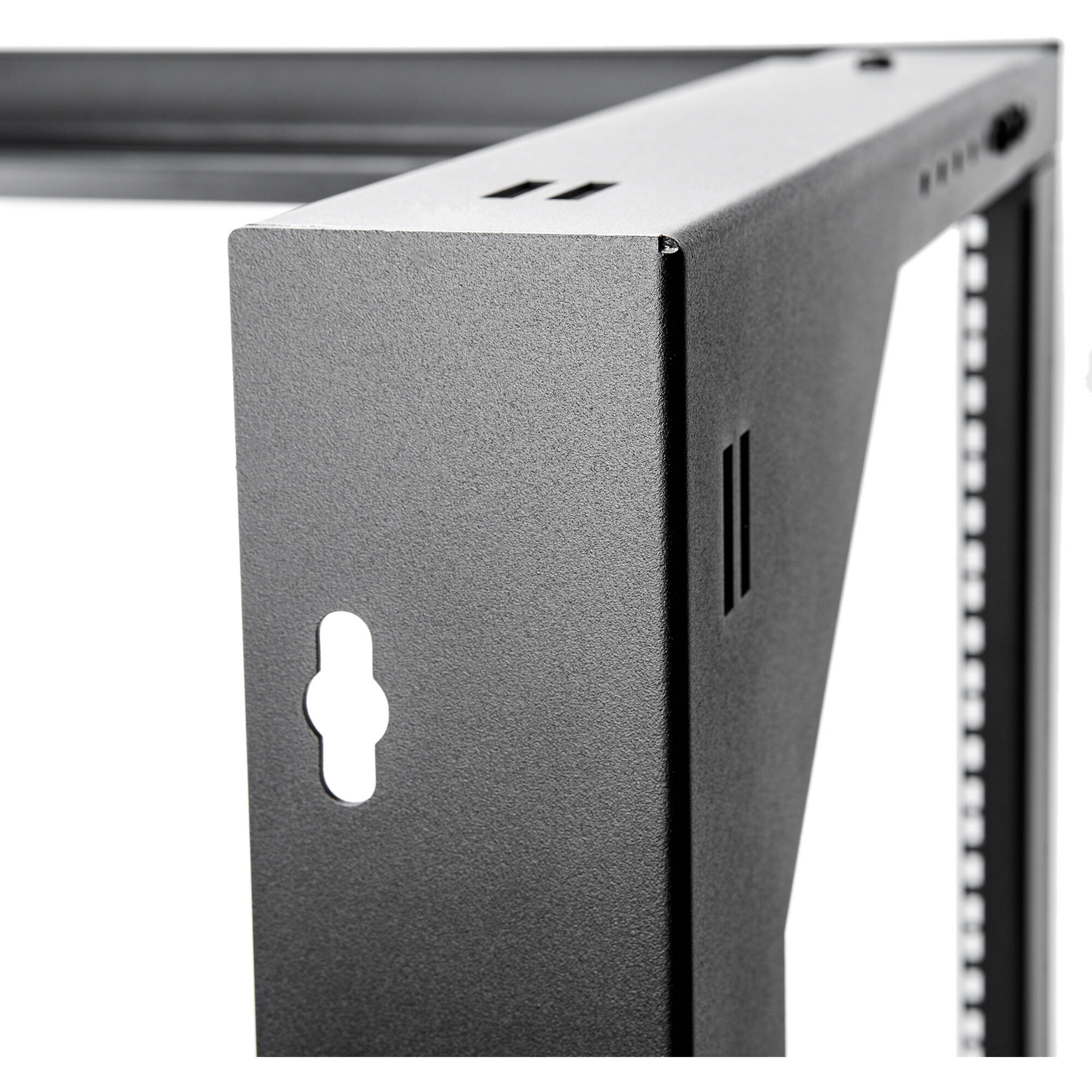 SOLIDRACK 12U WALL MOUNT RACK - 2-POST OPEN FRAME - ADJUSTABLE DEPTH 18 - 25.6 - — view 7
