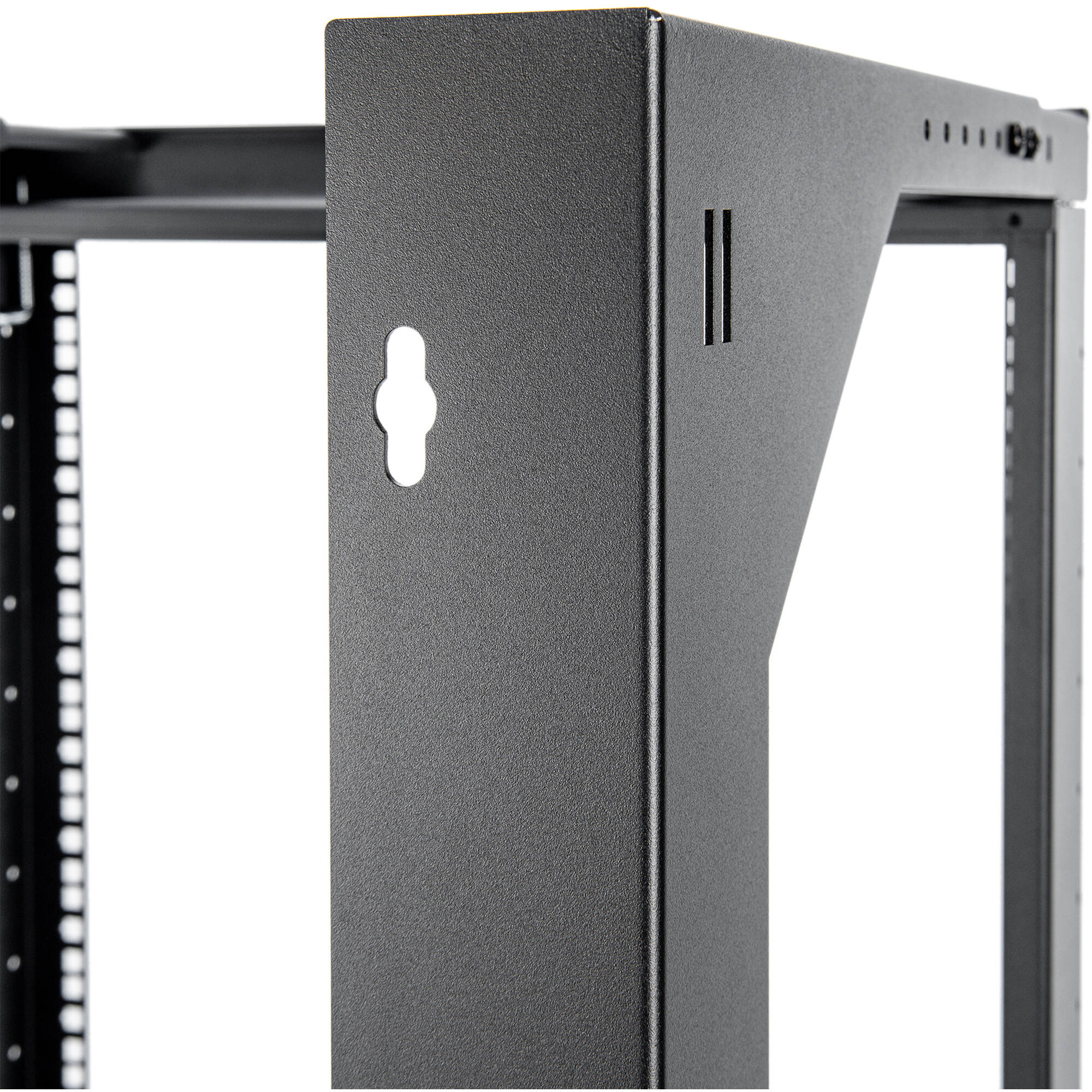 SOLIDRACK 15U WALL MOUNT RACK - 2-POST OPEN FRAME - ADJUSTABLE DEPTH - WEIGHT CA — view 5