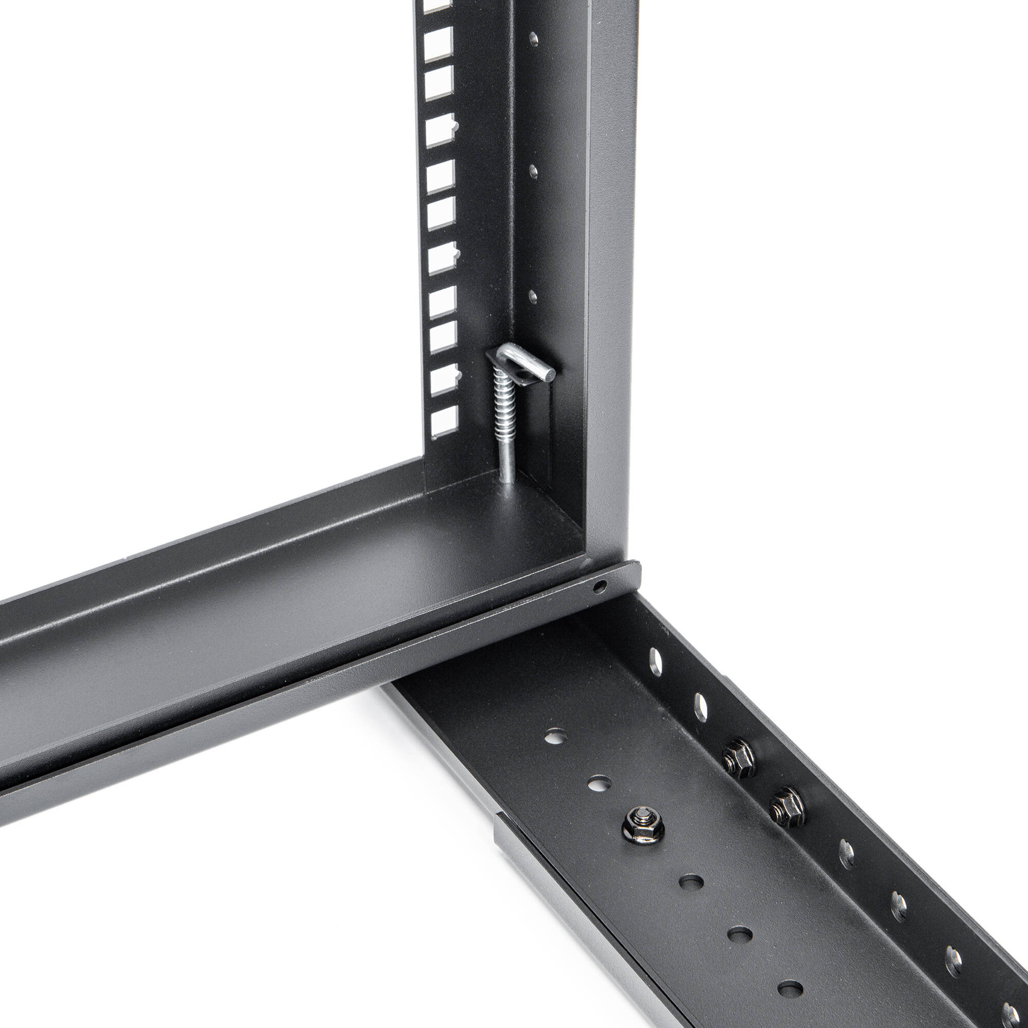 SOLIDRACK 15U WALL MOUNT RACK - 2-POST OPEN FRAME - ADJUSTABLE DEPTH - WEIGHT CA — view 6