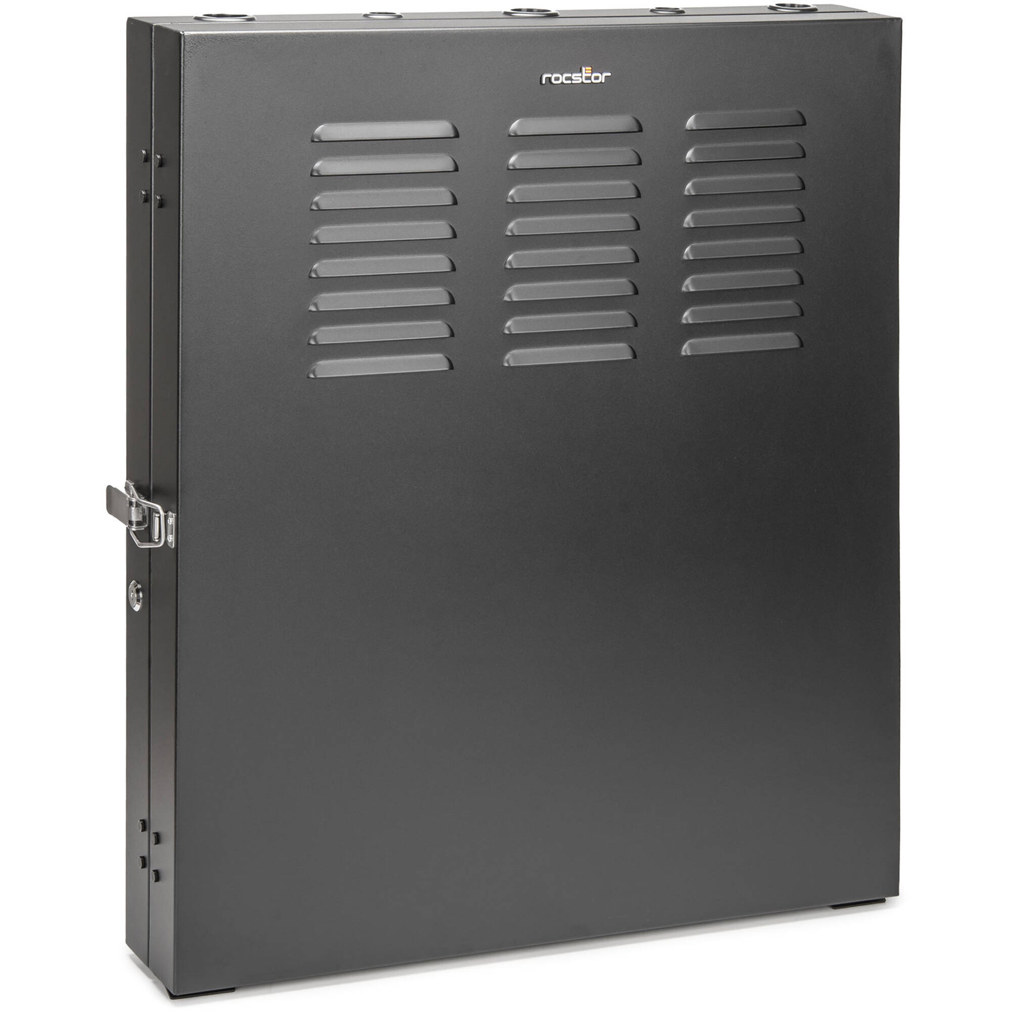 Solidrack 2u Low Profile Vertical Mount Switch-Depth Wall-Mount Rack Enclosure C