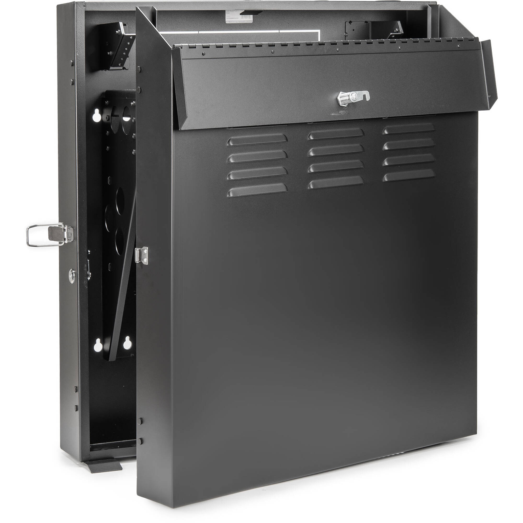 Solidrack 4u Low Profile Vertical Mount Switch-Depth Wall-Mount Rack Enclosure C