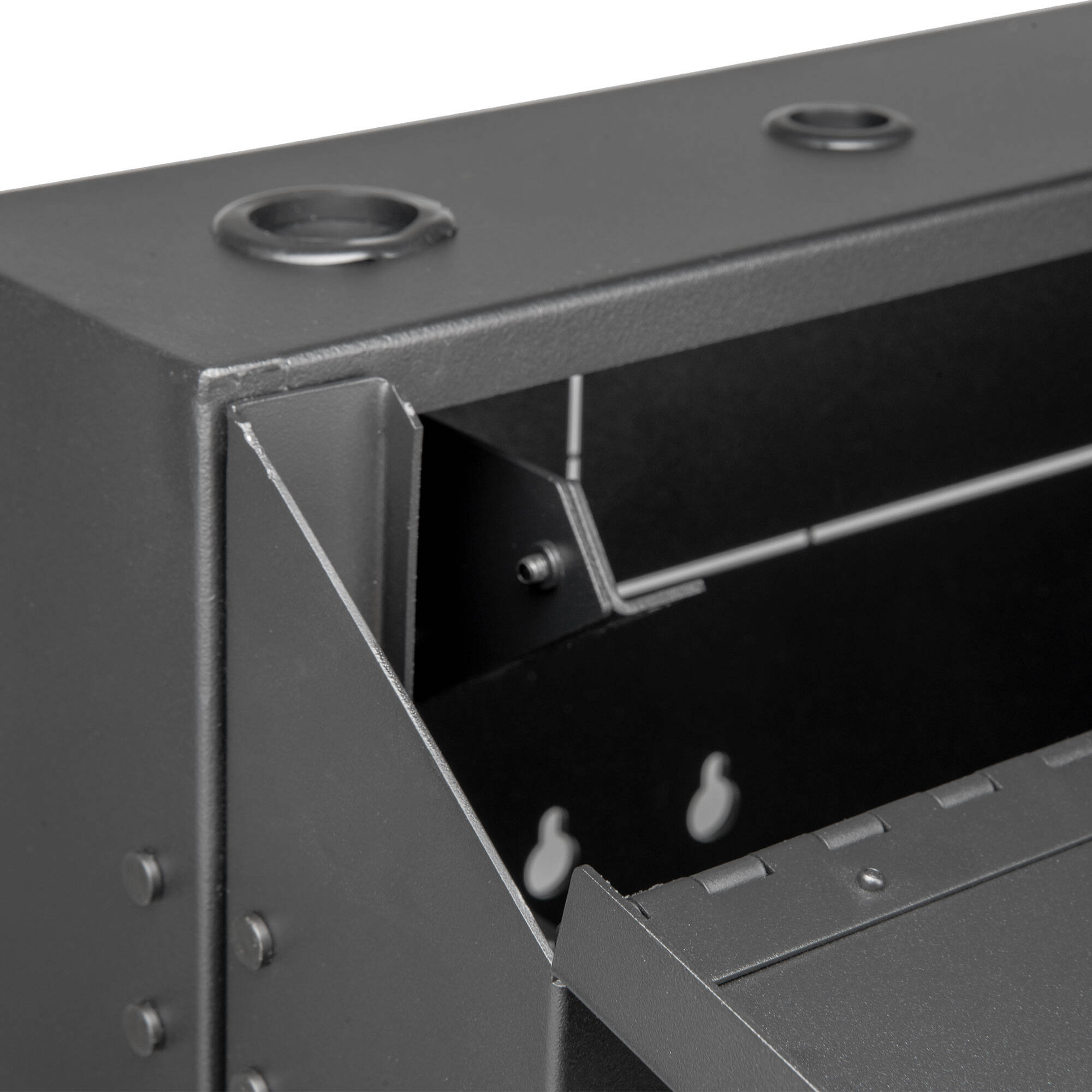 SOLIDRACK 4U LOW PROFILE VERTICAL MOUNT SWITCH-DEPTH WALL-MOUNT RACK ENCLOSURE C — view 19