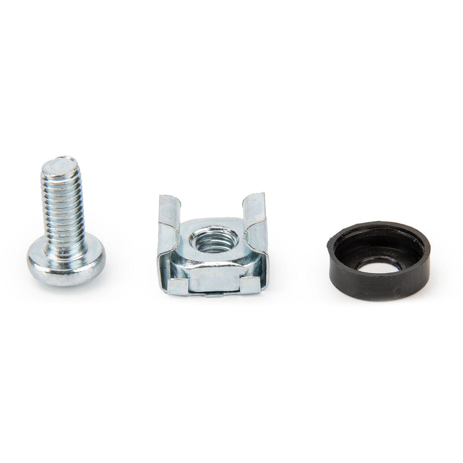 Rocstor M5 Rack Cage Nuts 20-Pack Silver | Rack Accessories, Cabinet Mount