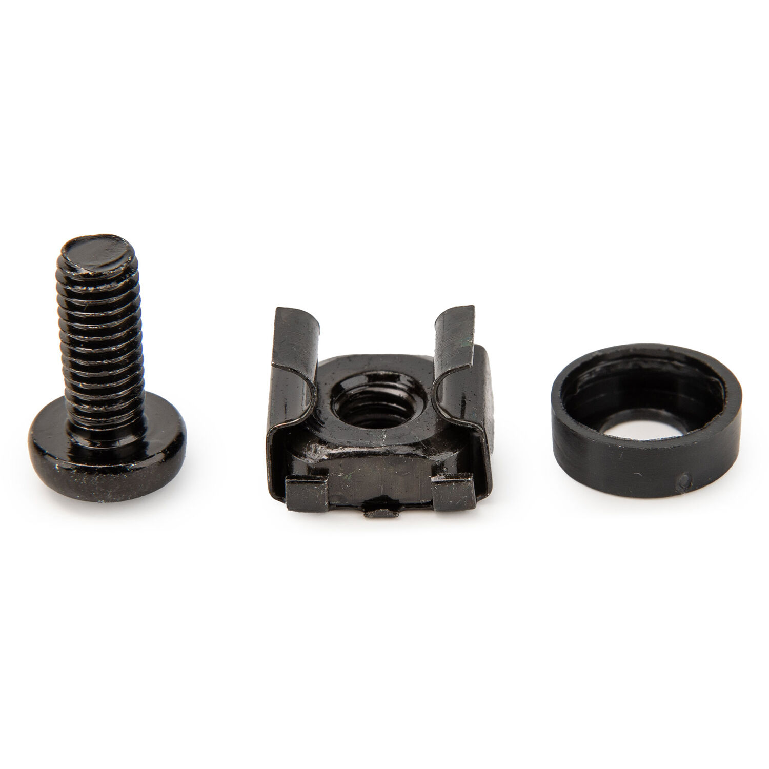 Rocstor Y10E081-B1 M5 x 12 mm Rack Cage Nuts 100-Pack | Rack Accessories