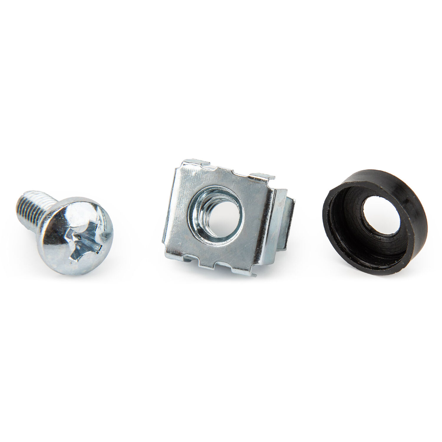 Rocstor M5 Rack Cage Nuts 50-Pack Silver | Rack Accessories