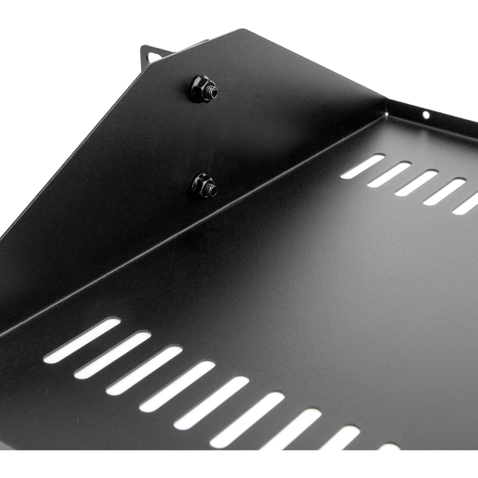 Rocstor Y10E085-B1 2U universal cantilever 14 inch deep center rack shelf for 2-post racks — view 4