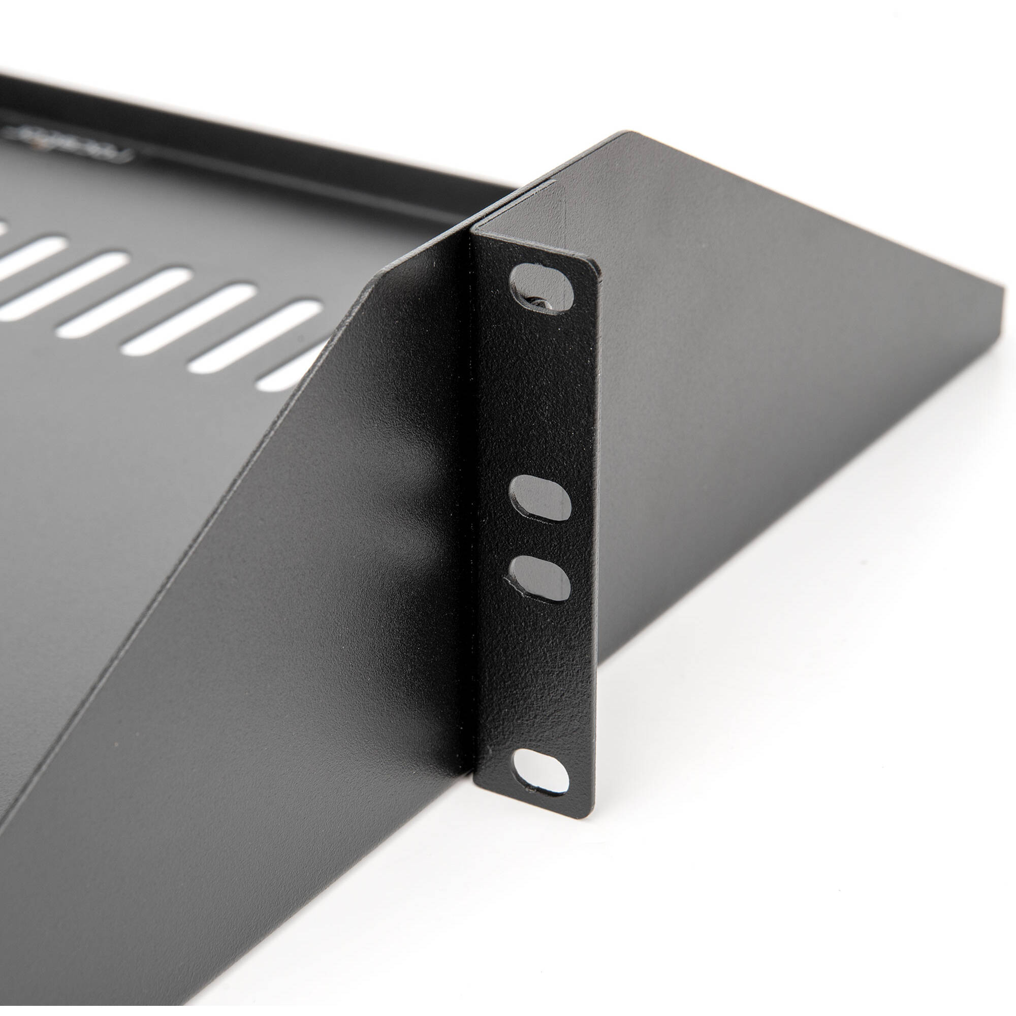 Rocstor Y10E085-B1 2U universal cantilever 14 inch deep center rack shelf for 2-post racks — view 5