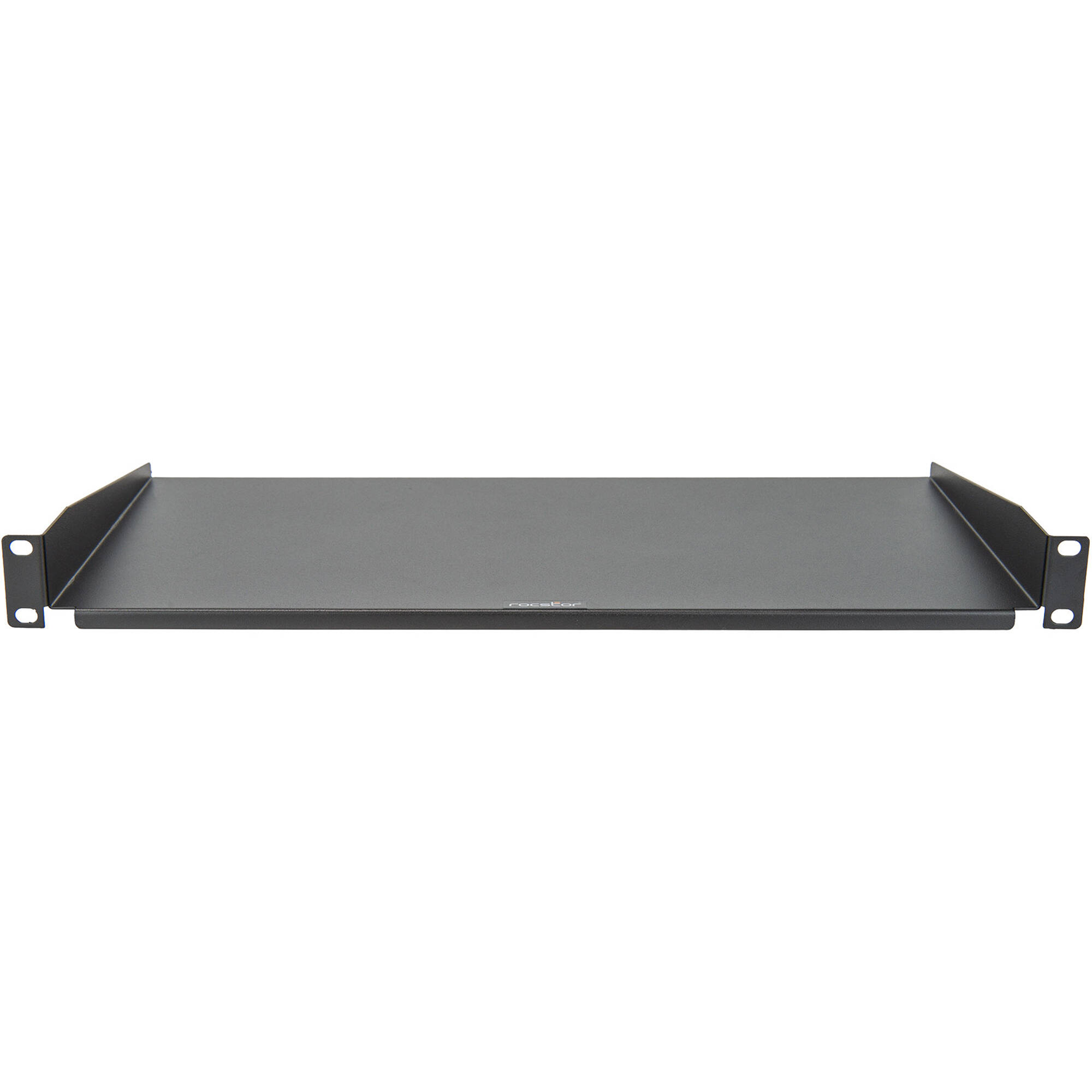 Rocstor premium 1U universal cantilever rack mount shelf, 10 in depth, black — view 2