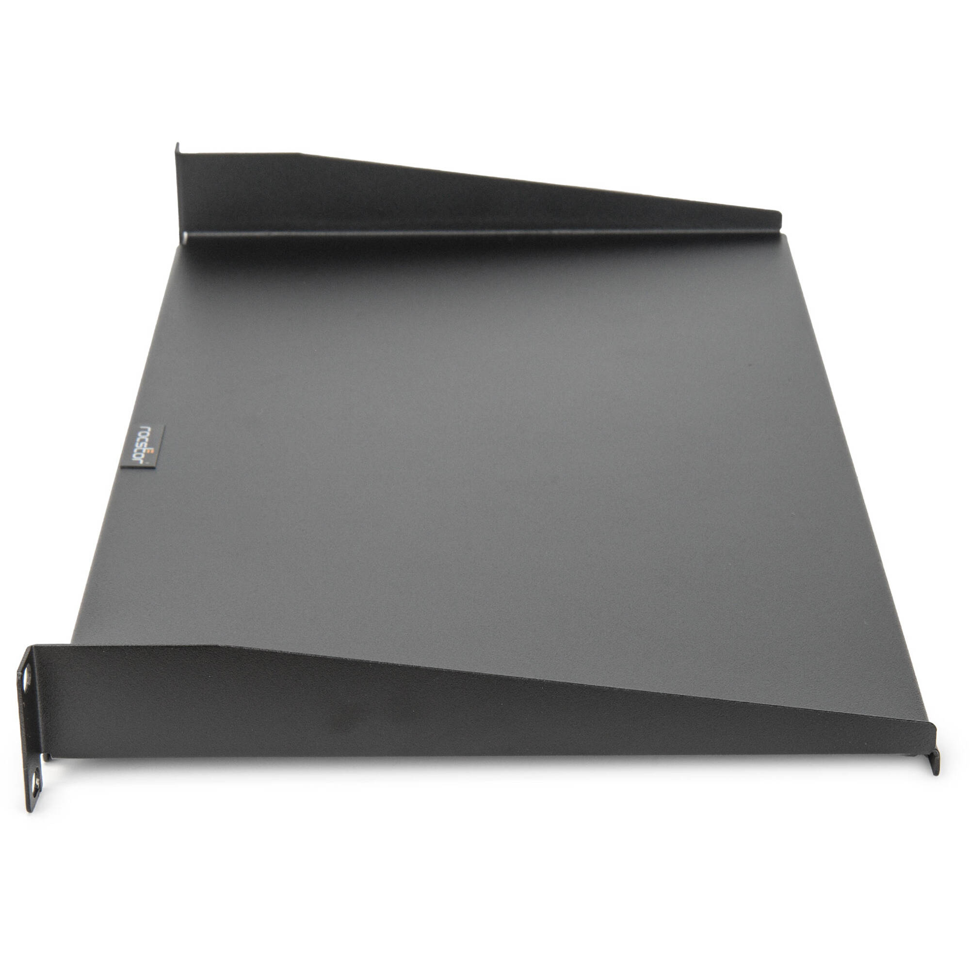 Rocstor premium 1U universal cantilever rack mount shelf, 10 in depth, black — view 3