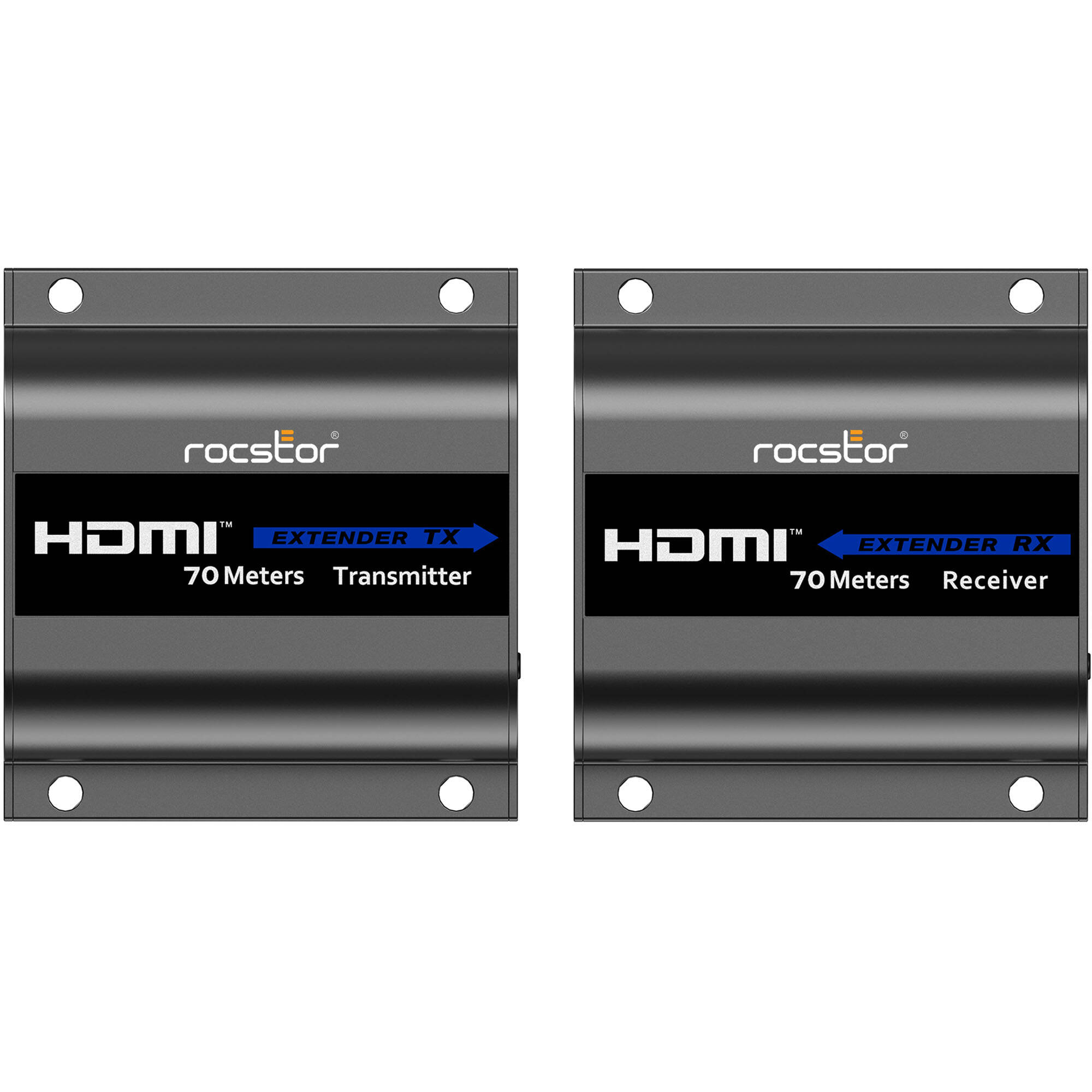 Rocstor TRUEREACH Y10G008-B1 4K 30 Hz HDMI extender for Cat6, Cat6A, and Cat7 cabling — view 3