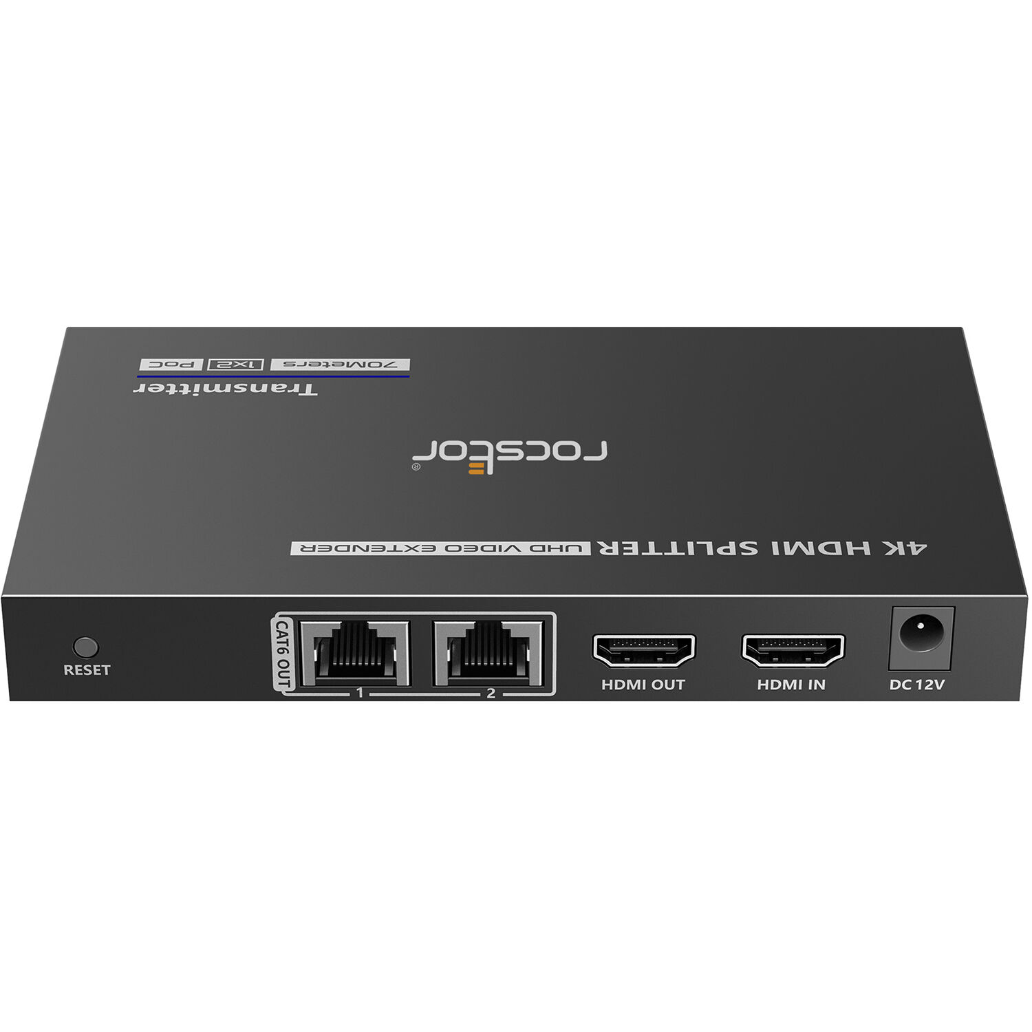 C2G TRUEREACH Y10G014-B1 1x2 HDMI splitter with Power over Cable, 4K 30Hz HDR — view 4